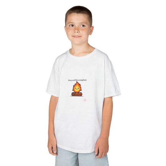Campfire Kids Tee with Fun Design, Comfortable Cotton Shirt, Perfect Gift for Birthdays, Casual Wear, School Events