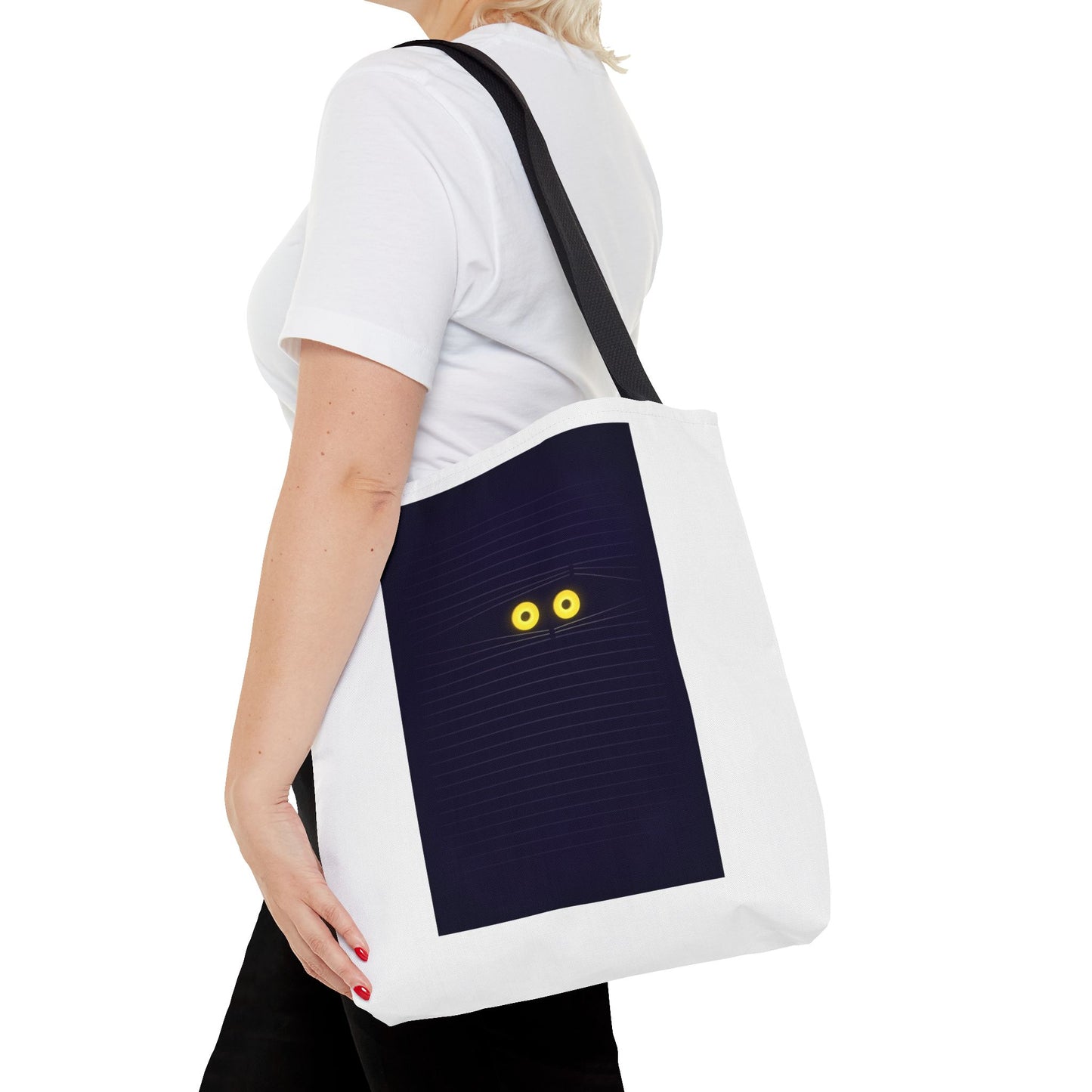 Spooky Eyes Tote Bag, Unique Art Tote, Eco-Friendly Shopping Bag, Stylish Everyday Carryall