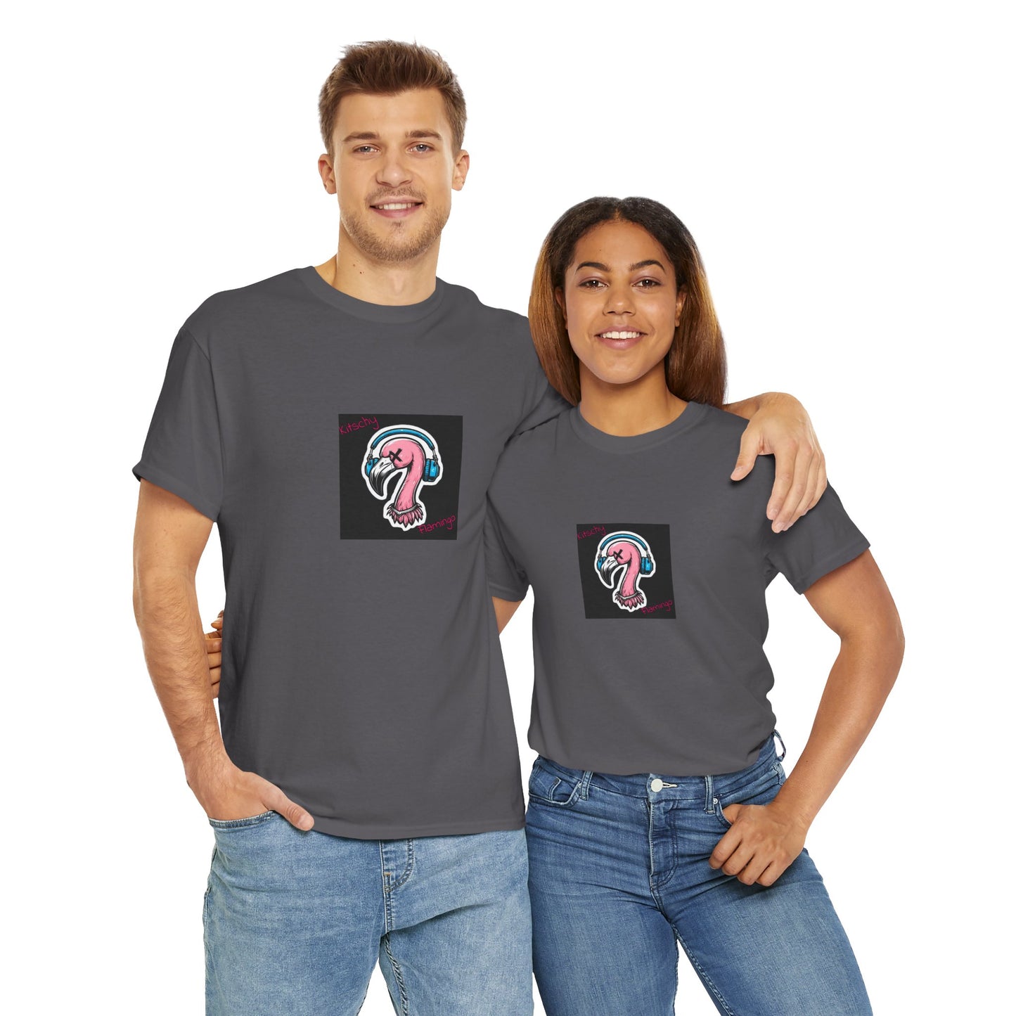 Kitschy Flamingo Tee, Fun T-Shirt for Beach Lovers, Summer Vibe Shirt, Unique Gift for Her, Gift for Him, Streetwear