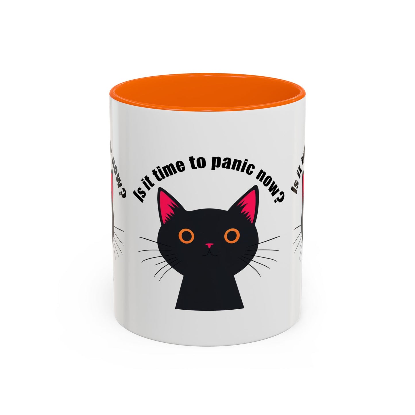 Is It Time to Panic Now? Funny Cat Coffee Mug, Cute Cat Lover Gift, Funny Mug for Cat Owners, Purrfect Gift for Birthdays,