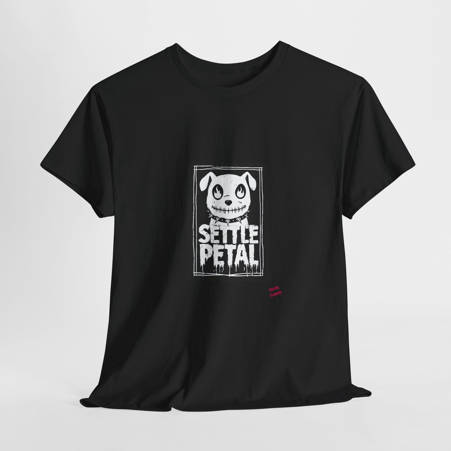 Settle Petal Dog Tee | Fun Unisex Cotton T-Shirt for Casual Wear