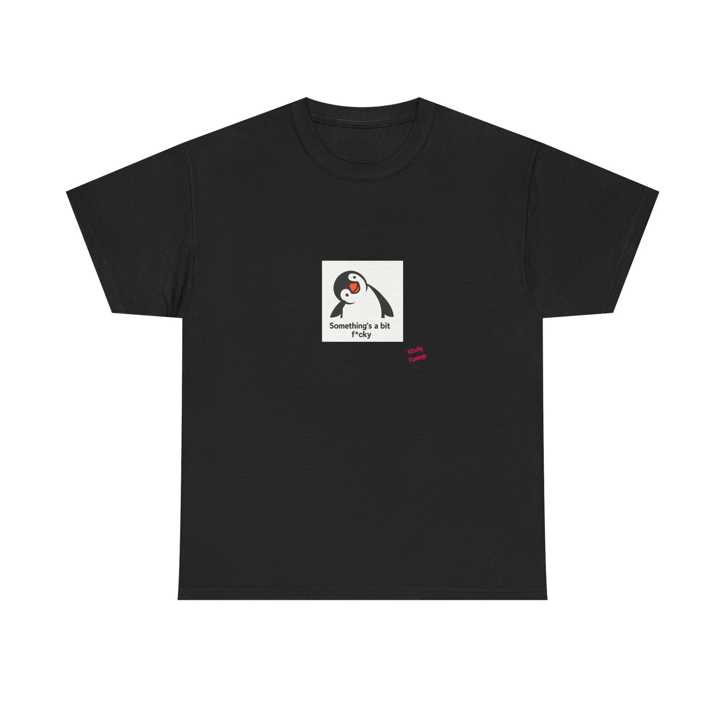 Penguin Graphic Unisex Heavy Cotton Tee | Cute Animal Shirt for Every Day, Animal Lover Gift, Fun Casual Wear, Funny, Humour