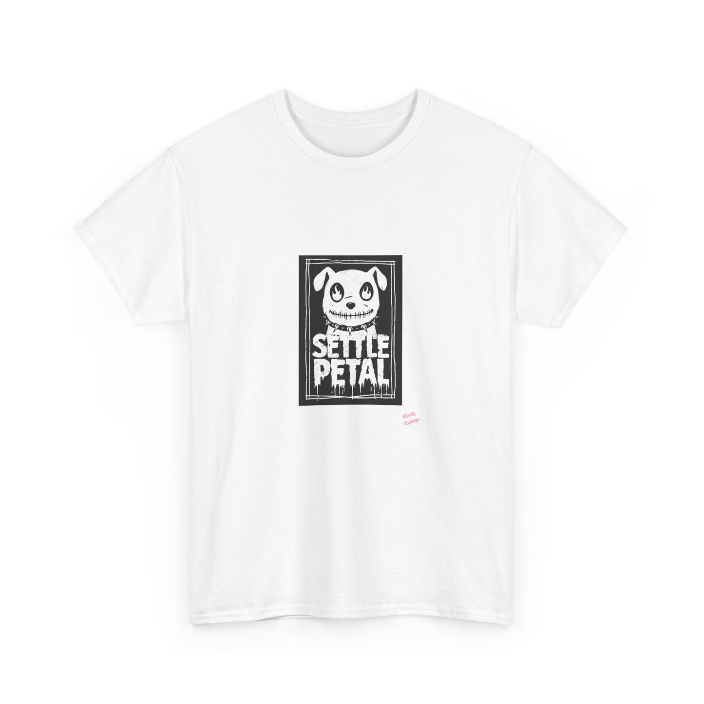 Settle Petal Dog Tee | Fun Unisex Cotton T-Shirt for Casual Wear