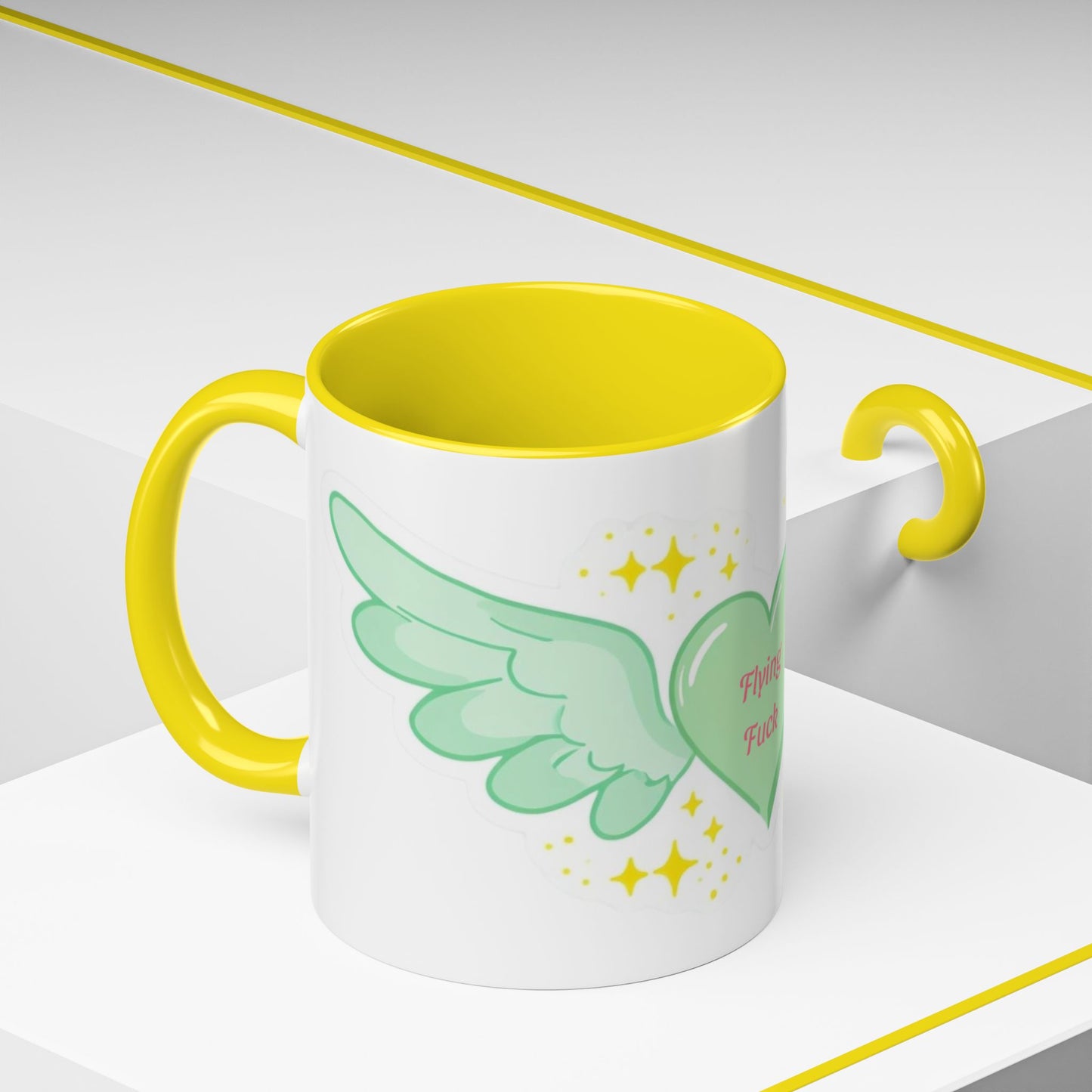 Funny Angel Wings Coffee Mug - Perfect Gift for Friends, Coffee Lovers, Hilarious Decor, Cute Kitchenware, Playful Mug