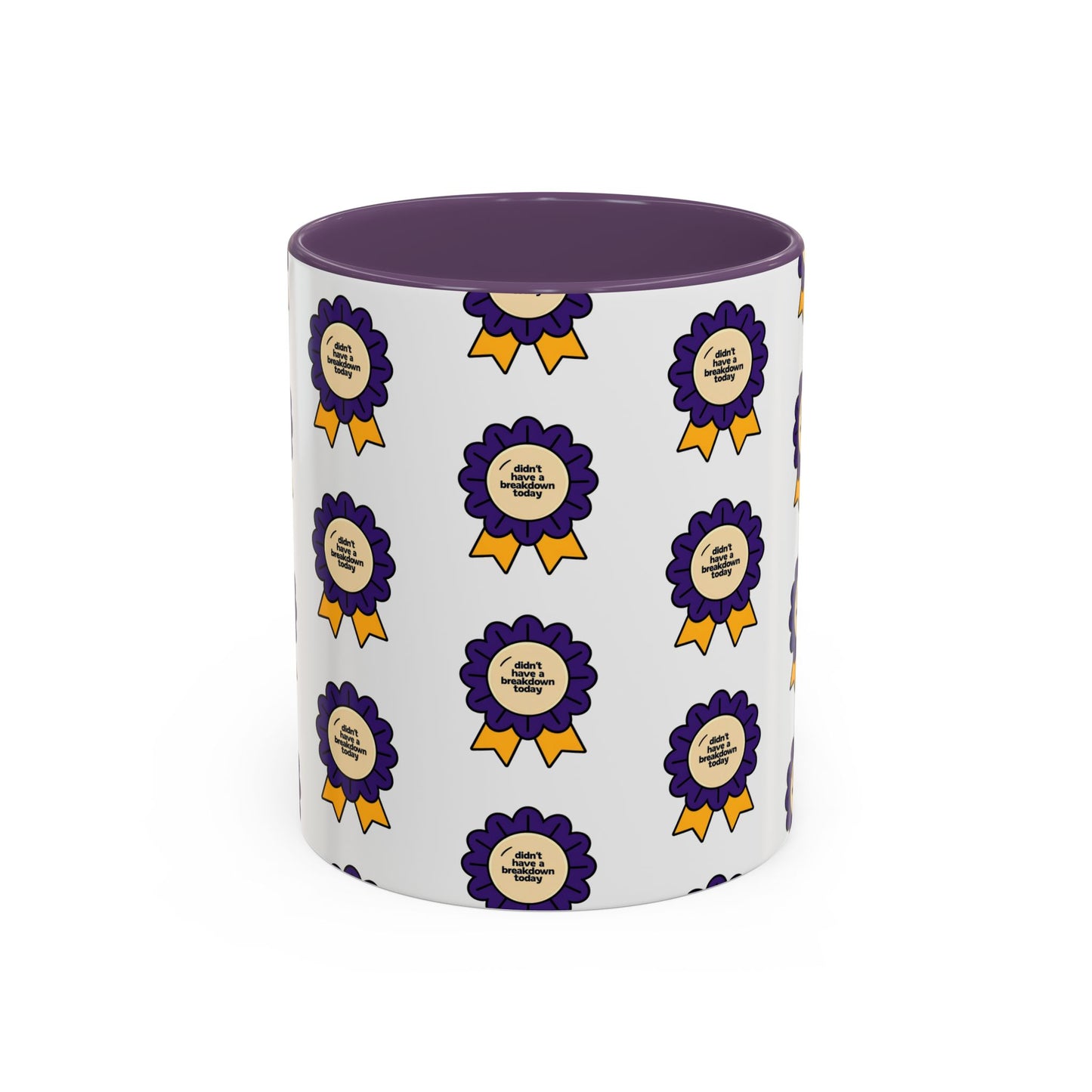 Purple Ribbon Award Coffee Mug | Winner's Gift, Celebration Mug, Office Decor, Unique Personalized Cup, Award Ceremony