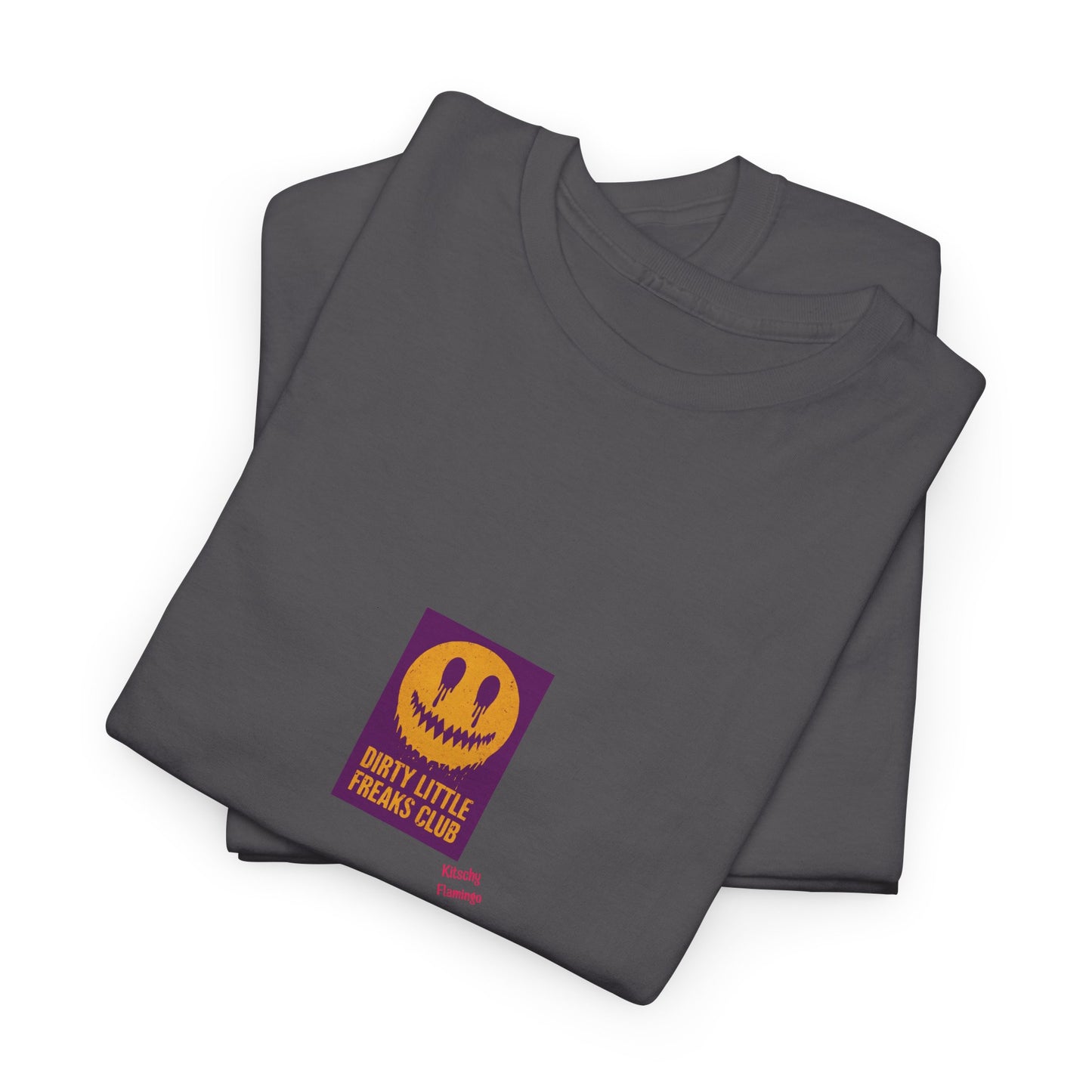 "Dirty Little Freaks Club" Unisex Heavy Cotton Tee, Casual Shirt, Graphic Tee, Trendy Outfit, Gift for Friends, Streetwear Essential