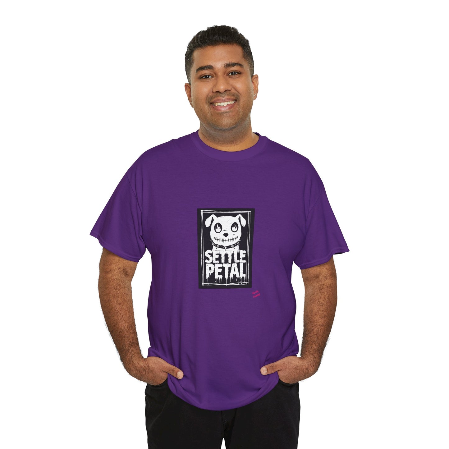 Settle Petal Dog Tee | Fun Unisex Cotton T-Shirt for Casual Wear