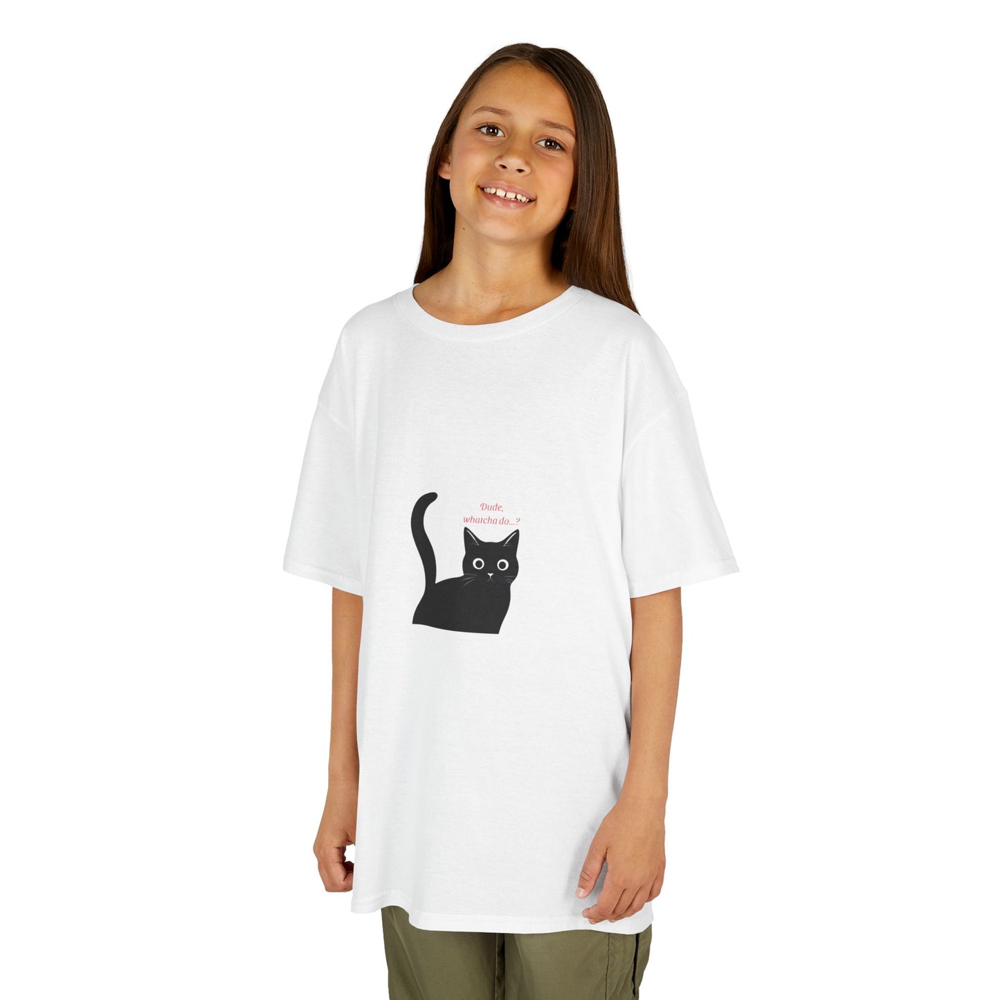 Cute Cat Kids T-Shirt, Funny Cat Tee, Pet Lover Gift, Children's Cotton Tee, Birthday Gift, Animal Lover Tee