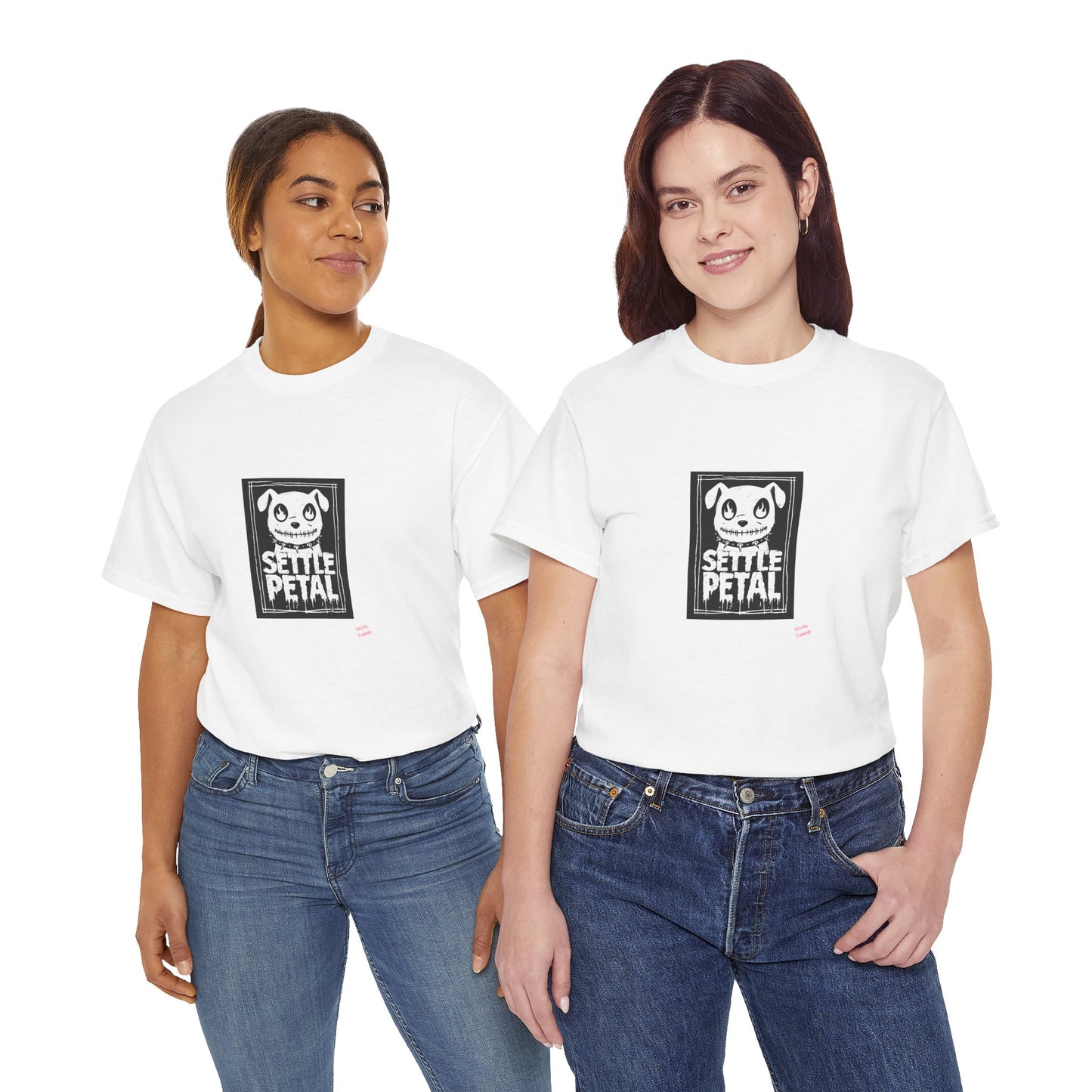 Settle Petal Dog Tee | Fun Unisex Cotton T-Shirt for Casual Wear