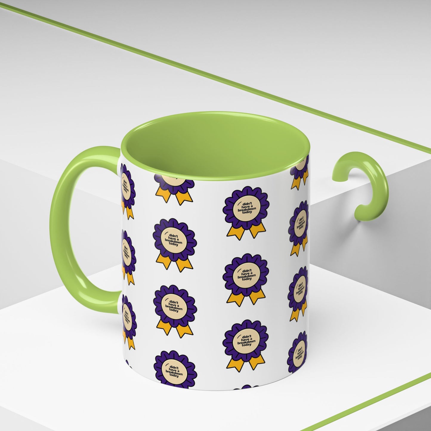 Purple Ribbon Award Coffee Mug | Winner's Gift, Celebration Mug, Office Decor, Unique Personalized Cup, Award Ceremony