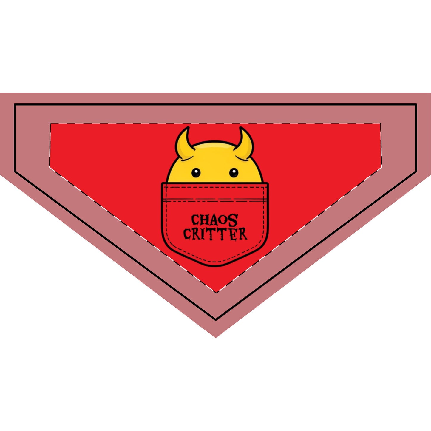 Chaos Critter Clip-on Pet Bandana | Fun Pet Accessory, Dog Bandana, Cat Bandana, Pet Costume, Holiday Gift