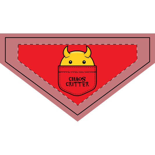 Chaos Critter Clip-on Pet Bandana | Fun Pet Accessory, Dog Bandana, Cat Bandana, Pet Costume, Holiday Gift