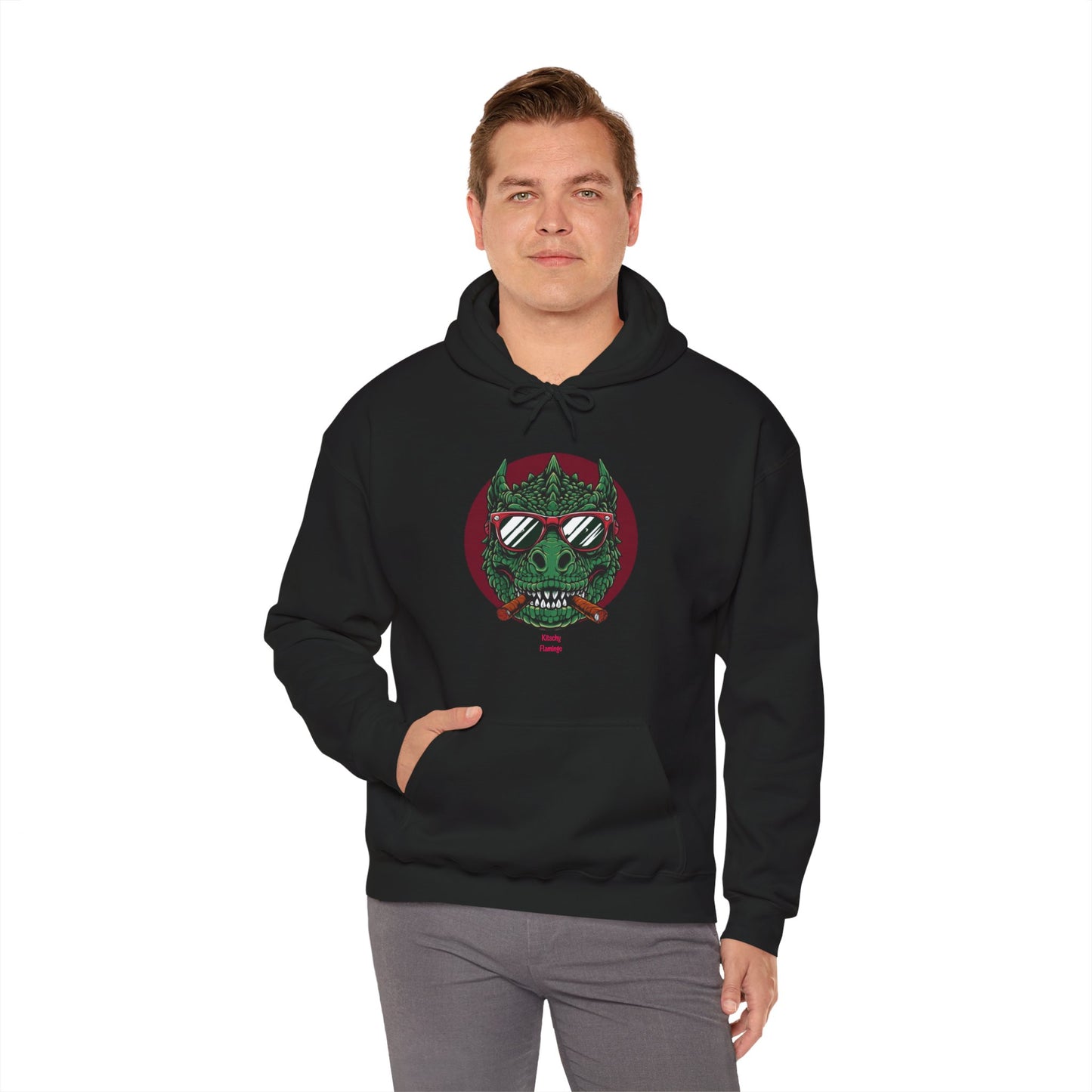 Dragon Graphic Hoodie - Unisex Sweatshirt, Unique Gift for Gamers, Music Lovers, Halloween, Streetwear, Tattoo Style, Trendy Apparel