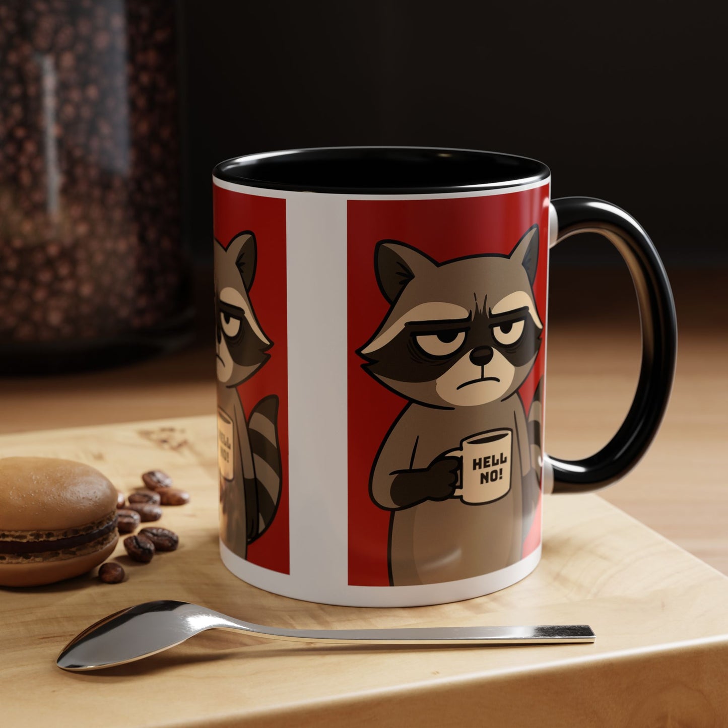 Sassy Raccoon Coffee Mug, Funny Gift for Animal Lovers, Cute Home Decor, Office Mug, Unique Coffee Cup