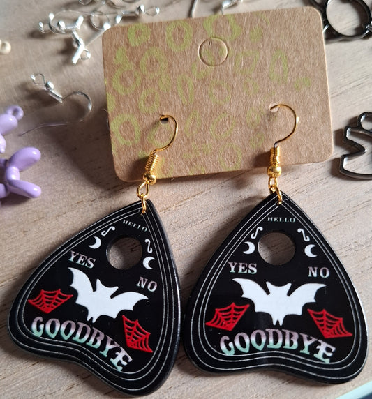 Ouija Planchette Earrings