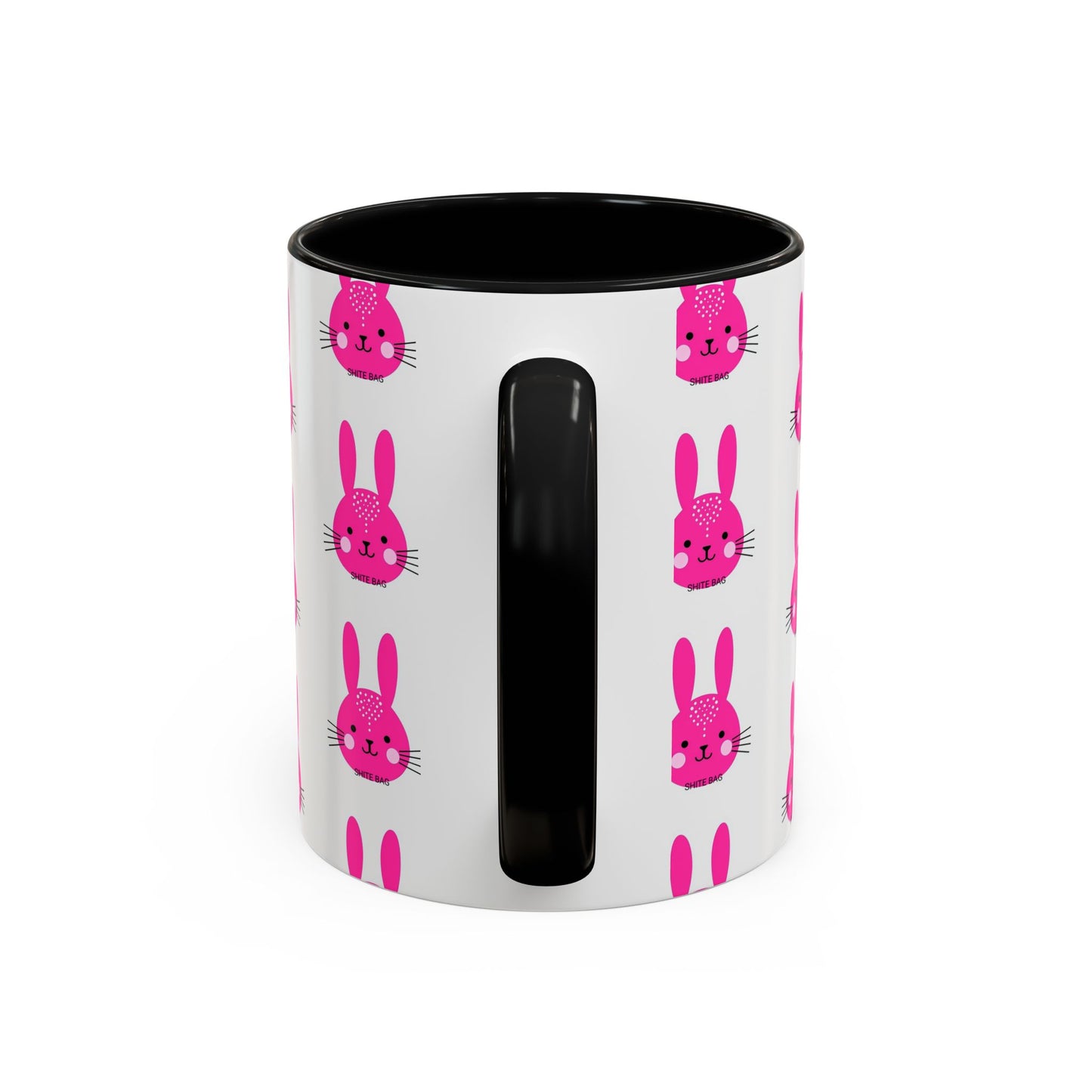 Cute Sweary Bunny Accent Coffee Mug - Fun Kitchen Decor, Coffee Lover's Cup