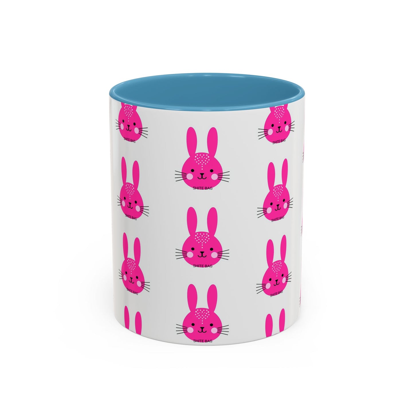 Cute Sweary Bunny Accent Coffee Mug - Fun Kitchen Decor, Coffee Lover's Cup