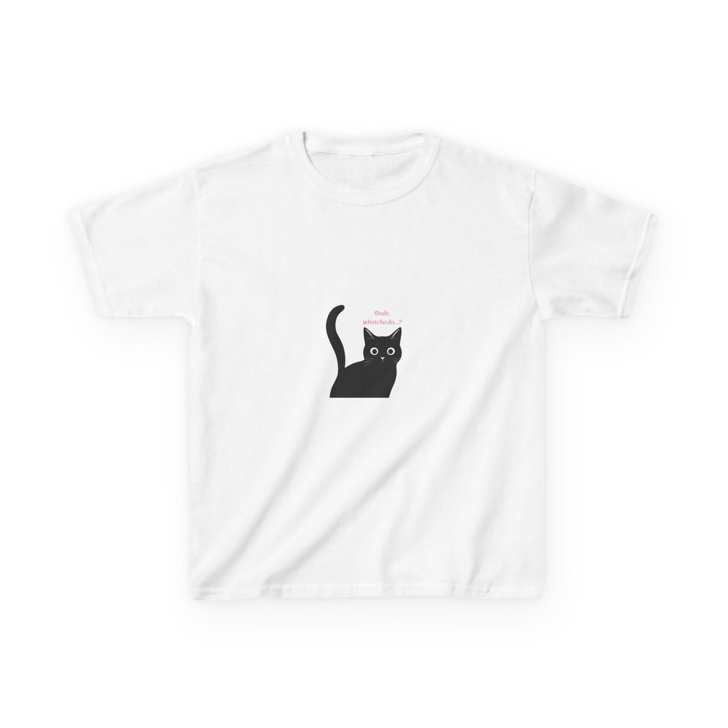 Cute Cat Kids T-Shirt, Funny Cat Tee, Pet Lover Gift, Children's Cotton Tee, Birthday Gift, Animal Lover Tee