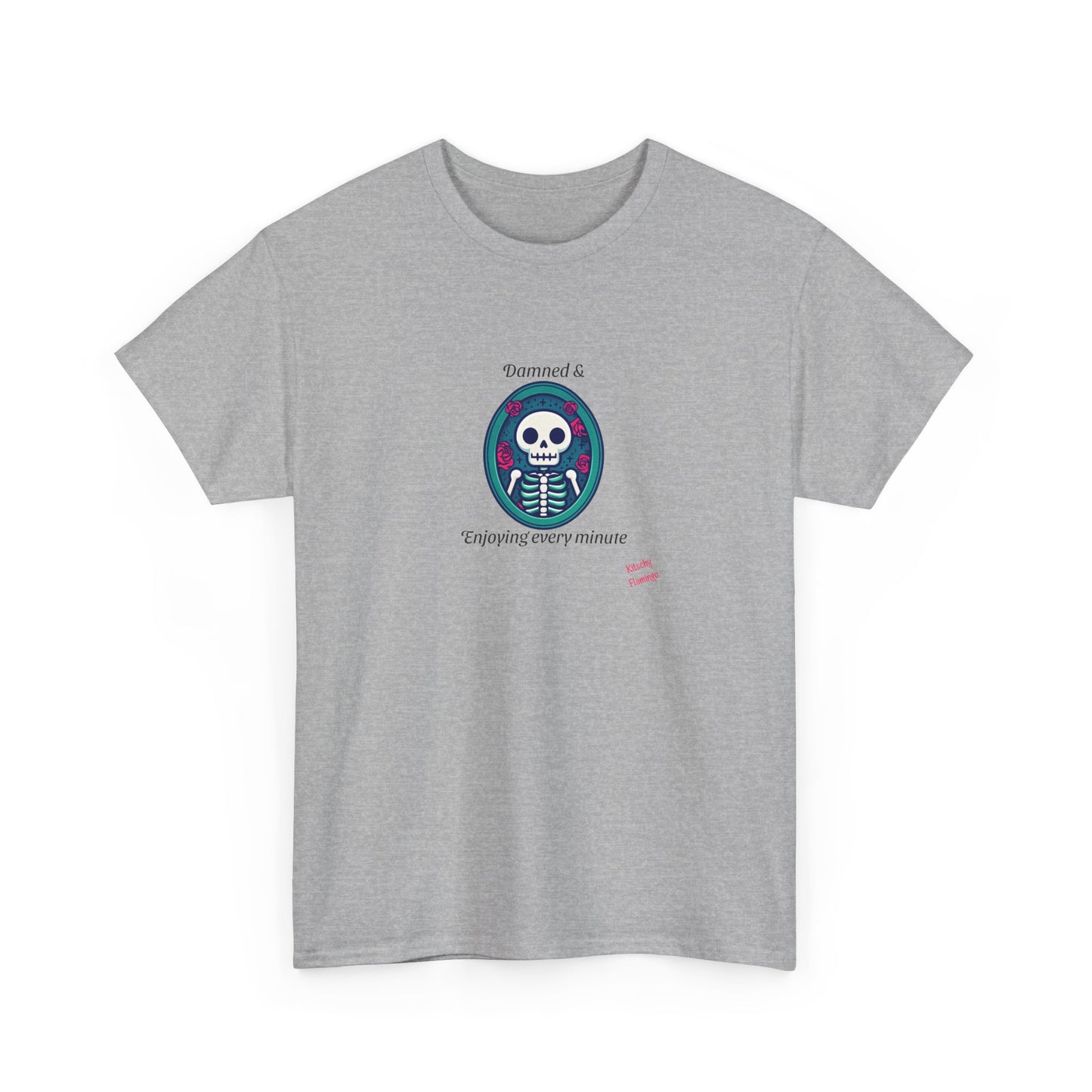 Skeleton Vibes Unisex Heavy Cotton Tee - Perfect for Halloween, Casual Wear, Gifts, Parties, and Trendy Outfits