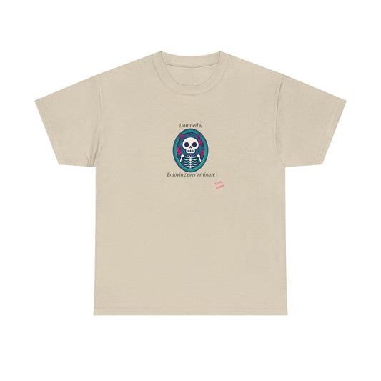 Skeleton Vibes Unisex Heavy Cotton Tee - Perfect for Halloween, Casual Wear, Gifts, Parties, and Trendy Outfits