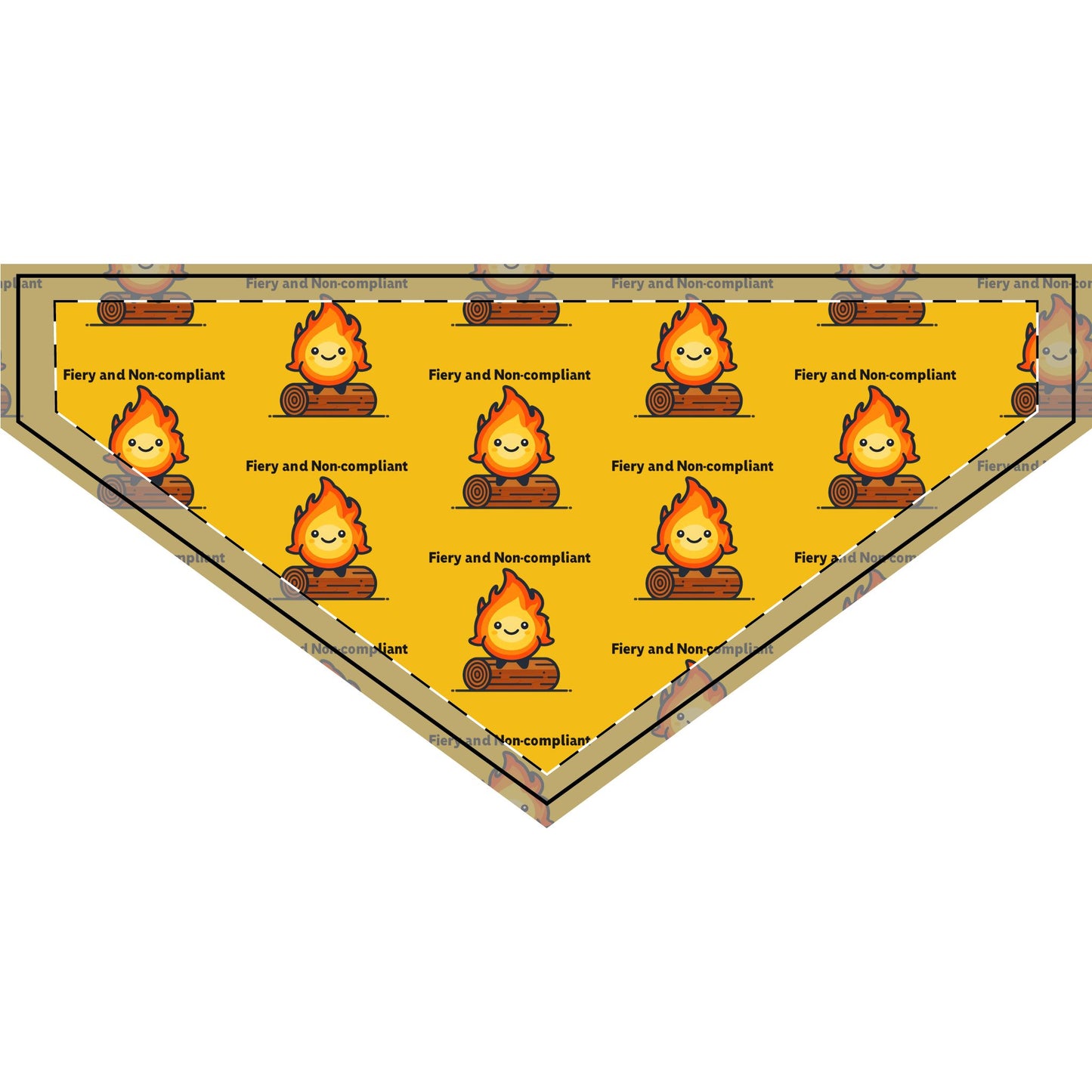 Fiery Clip-on Pet Bandana for Adventurous Pets, Cute Pet Accessory, Campfire Themed Dog Scarf, Fun Outdoor Pet Gear, Fire and [...]