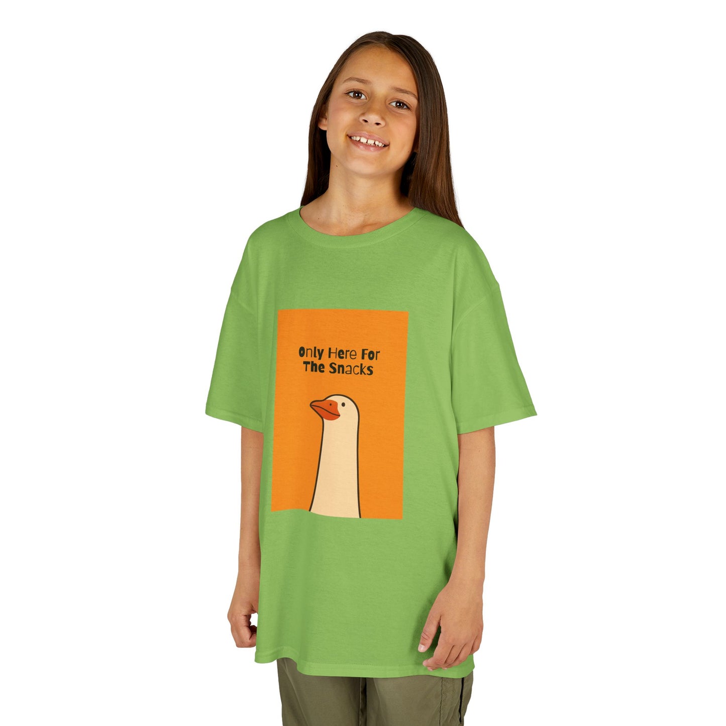 Only Here For The Snacks-Themed Kids Tee, Funny Kids T-Shirt, Cute Children's Apparel, Gift for Snack Lovers, Perfect for Birthday and Playdates