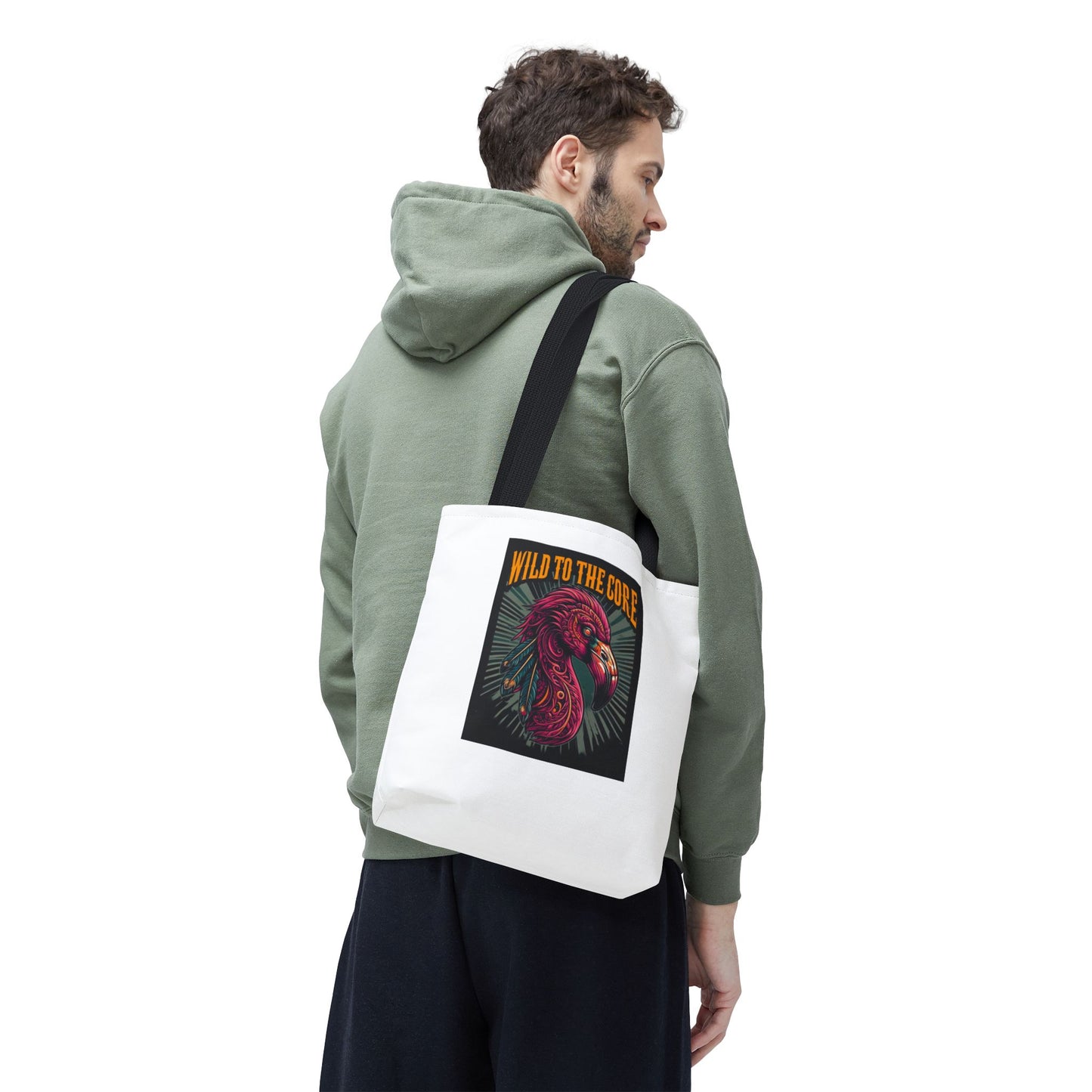Wild FlamingoTote Bag, Eco-Friendly Shopping Tote, Unique Gift, Trendy Handbag, Wild to the Core Design