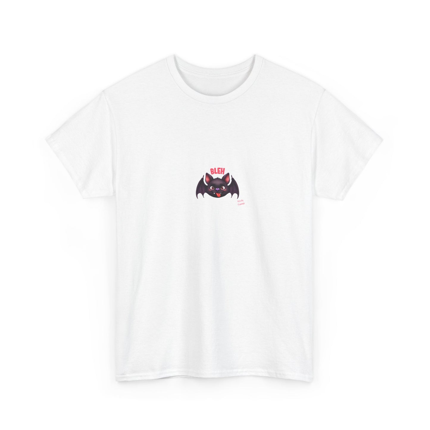 Cute Bat Graphic Unisex Heavy Cotton Tee, Halloween Shirt, Spooky Graphic Tee, Gift for Bat Lovers, Casual Wear, Fall Fashion