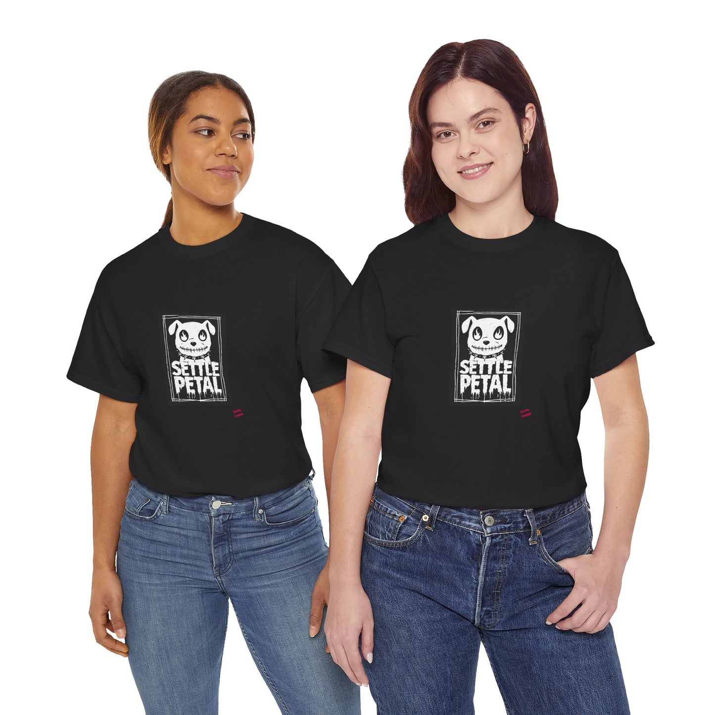 Settle Petal Dog Tee | Fun Unisex Cotton T-Shirt for Casual Wear