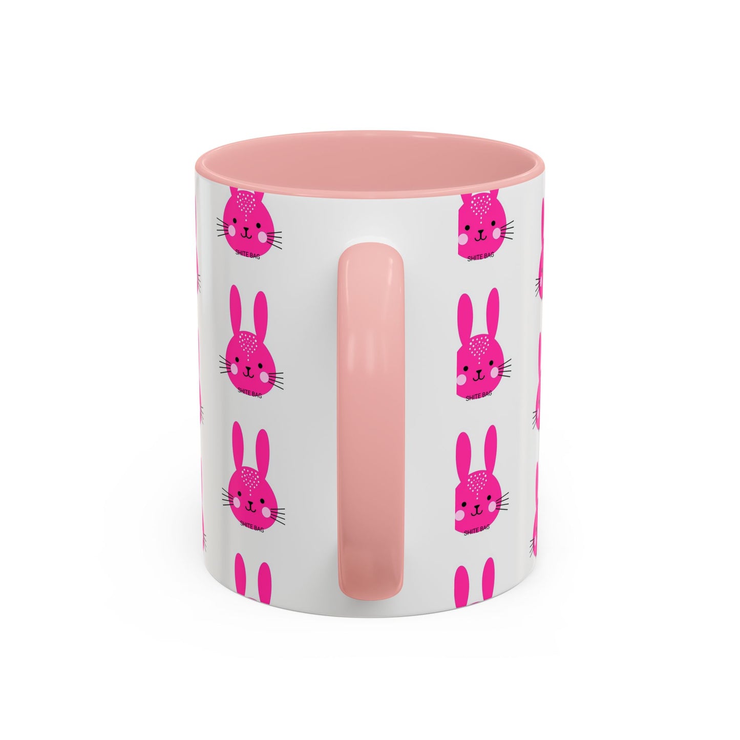 Cute Sweary Bunny Accent Coffee Mug - Fun Kitchen Decor, Coffee Lover's Cup