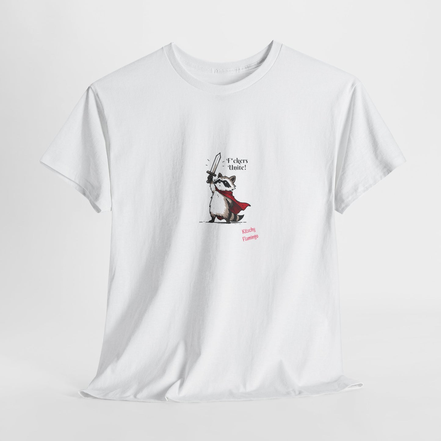 Playful Raccoon Graphic Cotton Tee, Funny Animal Shirt, Unisex Gift, Cute Humour Top, Casual Wear