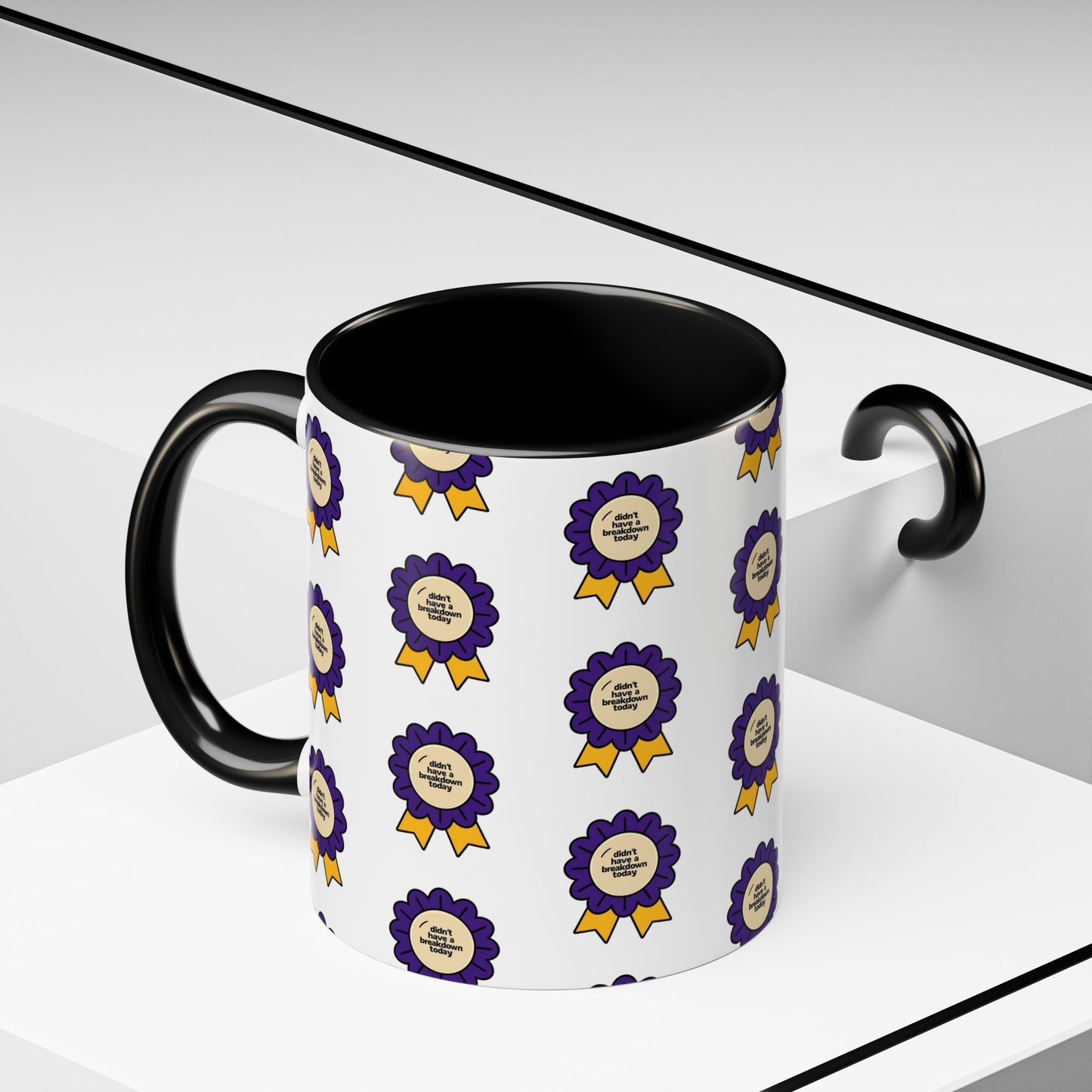 Purple Ribbon Award Coffee Mug | Winner's Gift, Celebration Mug, Office Decor, Unique Personalized Cup, Award Ceremony