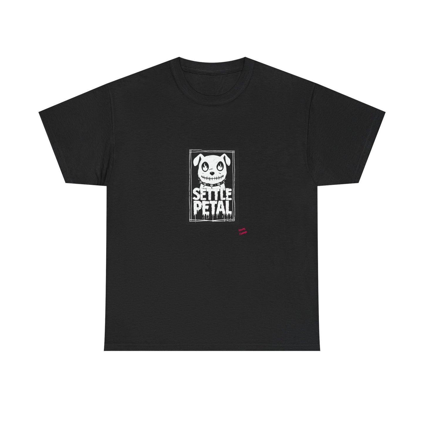Settle Petal Dog Tee | Fun Unisex Cotton T-Shirt for Casual Wear