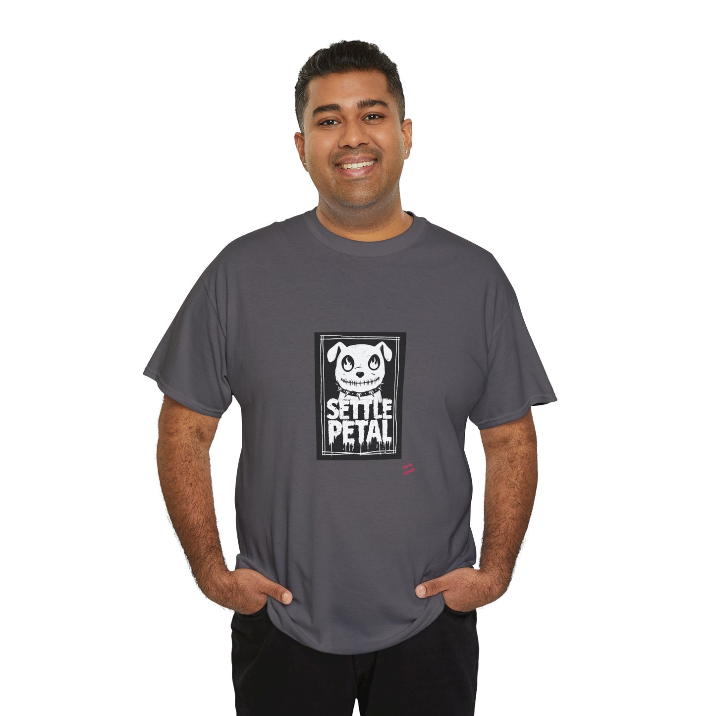 Settle Petal Dog Tee | Fun Unisex Cotton T-Shirt for Casual Wear