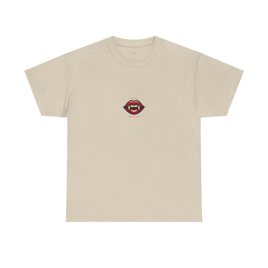Bold Lips Unisex Heavy Cotton Tee, Graphic Tee, Casual Wear, Trendy T-Shirt, Gift for Her, Gift for Him, Everyday Style