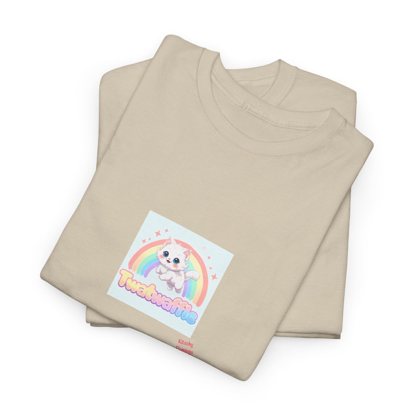 Cute but Rude Kitten Unisex Heavy Cotton Tee, Cute Pet Lover Shirt, Casual Everyday Wear, Animal [...]