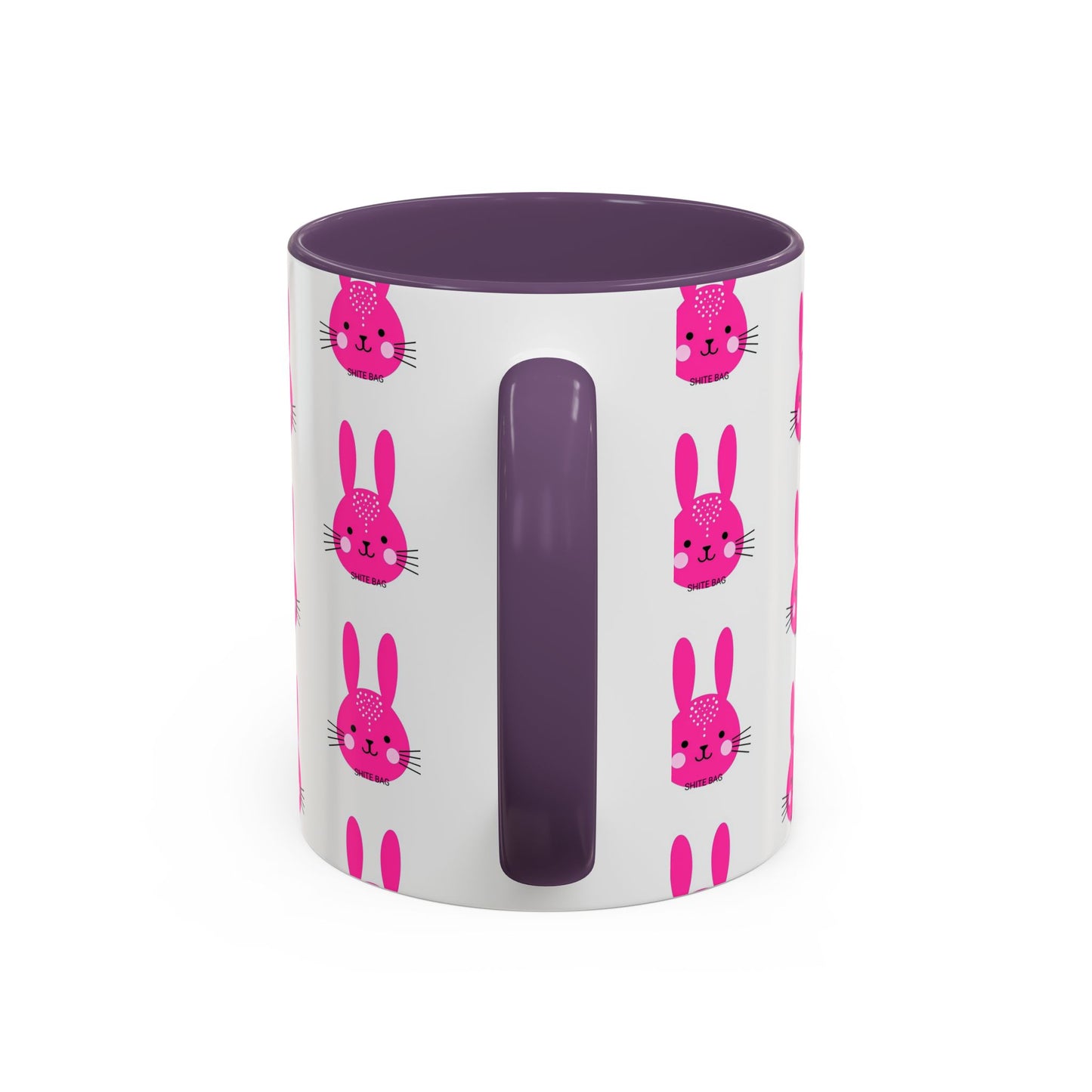 Cute Sweary Bunny Accent Coffee Mug - Fun Kitchen Decor, Coffee Lover's Cup