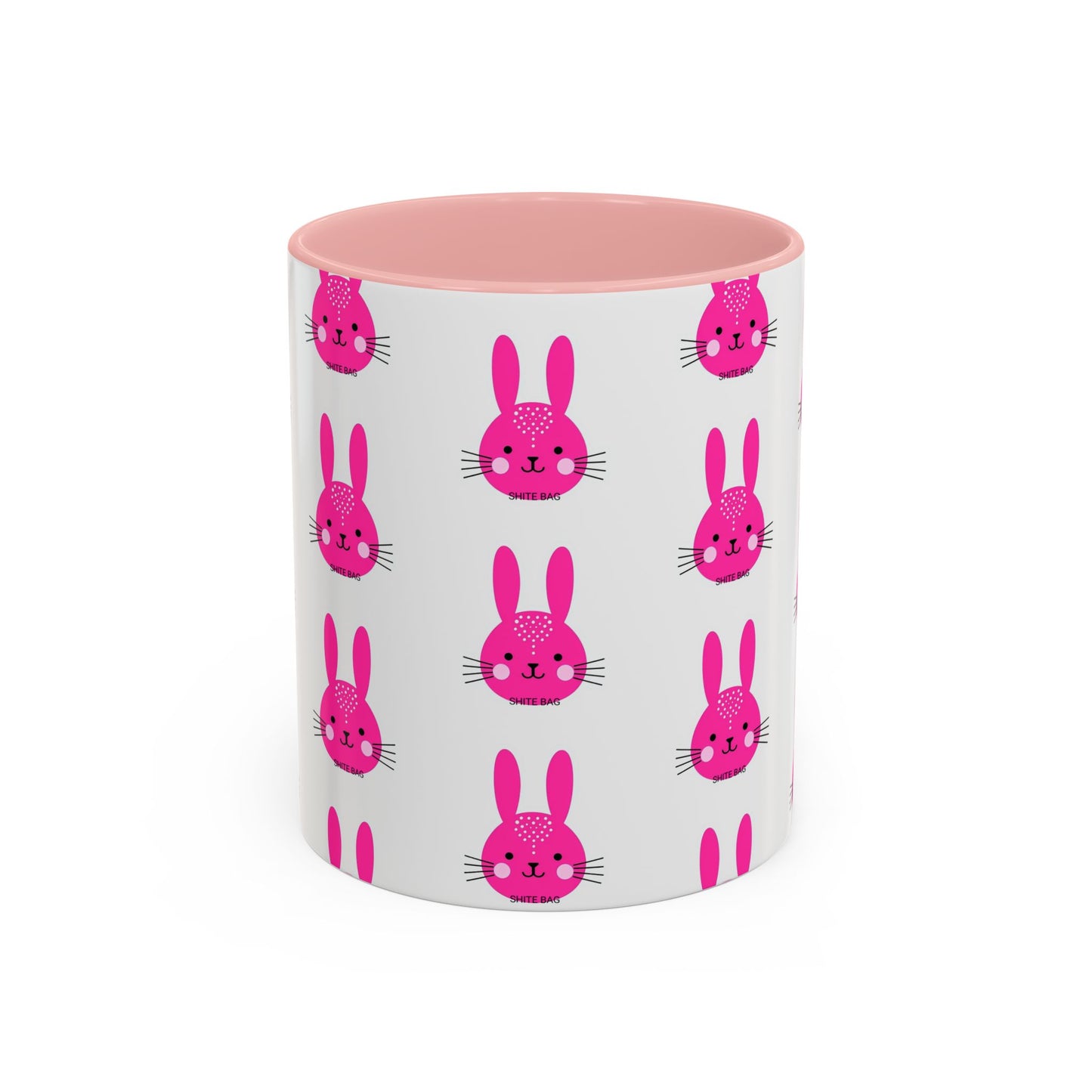 Cute Sweary Bunny Accent Coffee Mug - Fun Kitchen Decor, Coffee Lover's Cup