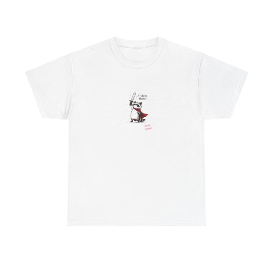 Playful Raccoon Graphic Cotton Tee, Funny Animal Shirt, Unisex Gift, Cute Humour Top, Casual Wear