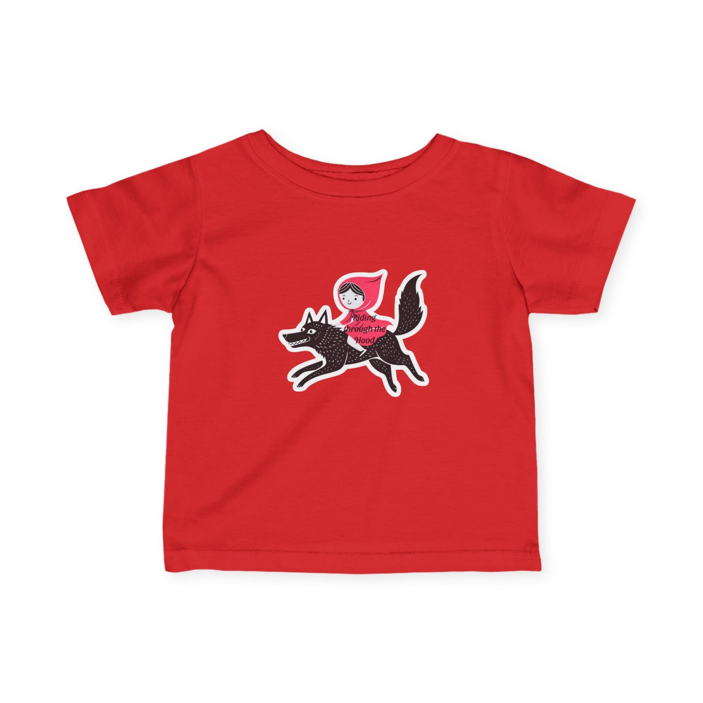 Whimsical Infant Tee - Little Red Riding Hood Adventure, Baby T-Shirt, Kids Clothing, Nursery Gift, Toddler Apparel