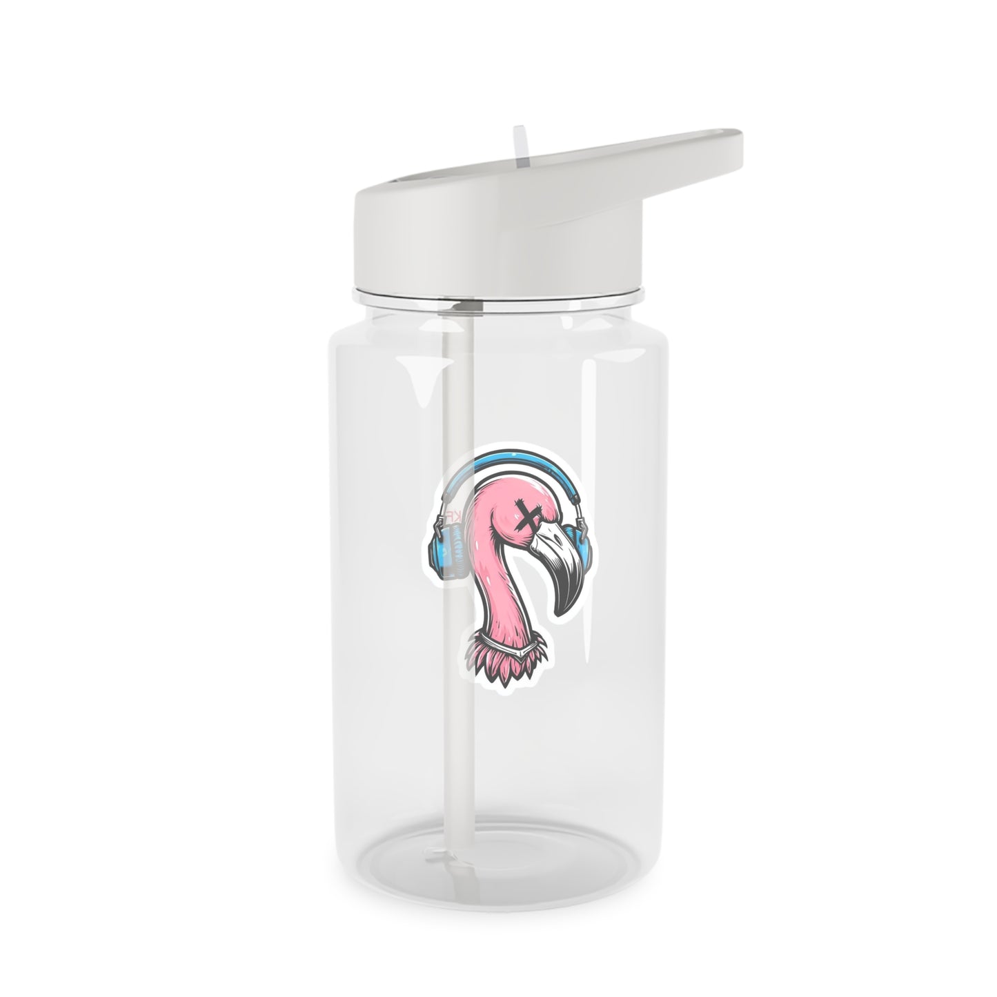 Stylish Tritan Water Bottle with Kitschy Flamingo Design, Reusable Water Container, Eco-Friendly Hydration, Ideal for Gym, Beach, and Gifts