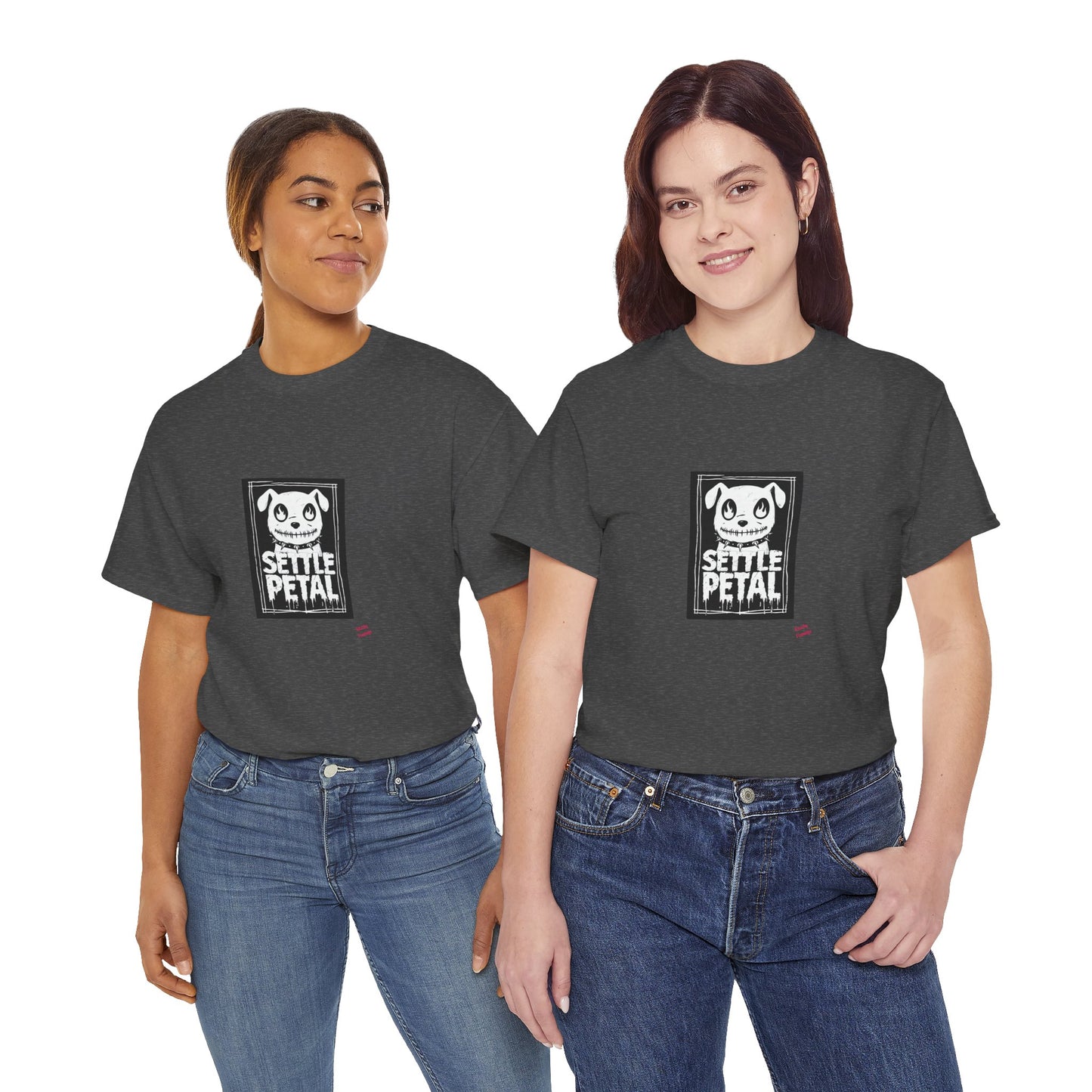 Settle Petal Dog Tee | Fun Unisex Cotton T-Shirt for Casual Wear