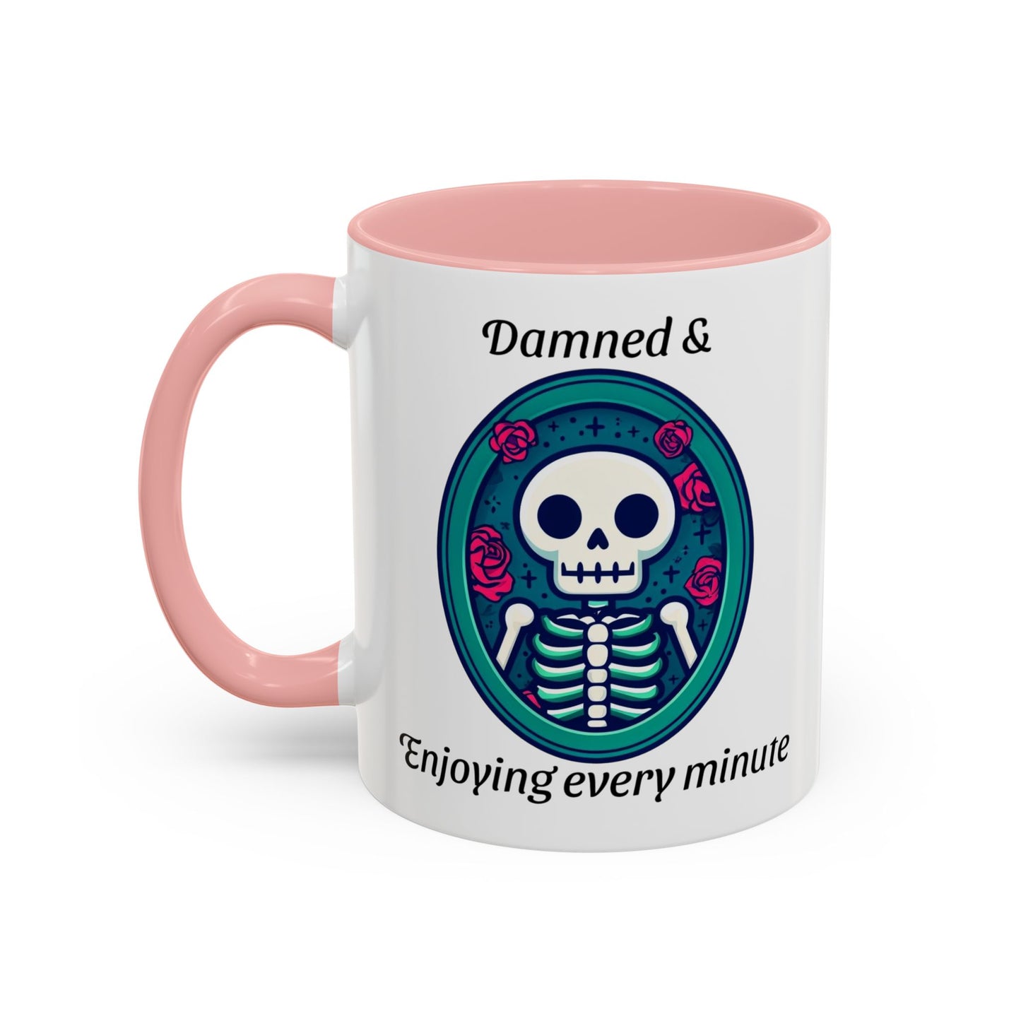 Skeleton Themed Accent Coffee Mug for Halloween Lovers - Perfect Gift for Spooky Season, Unique Mug, Gothic Decor, Coffee Lovers, Gift Idea