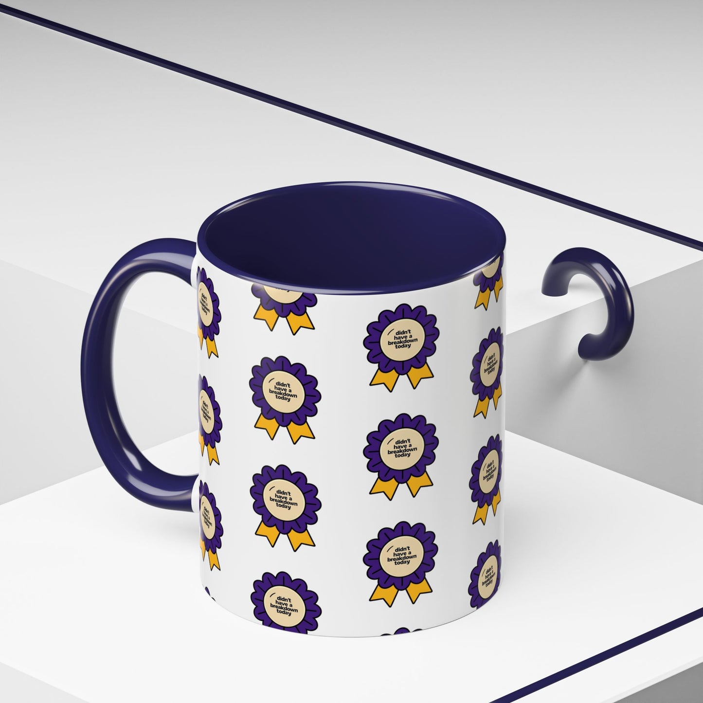 Purple Ribbon Award Coffee Mug | Winner's Gift, Celebration Mug, Office Decor, Unique Personalized Cup, Award Ceremony