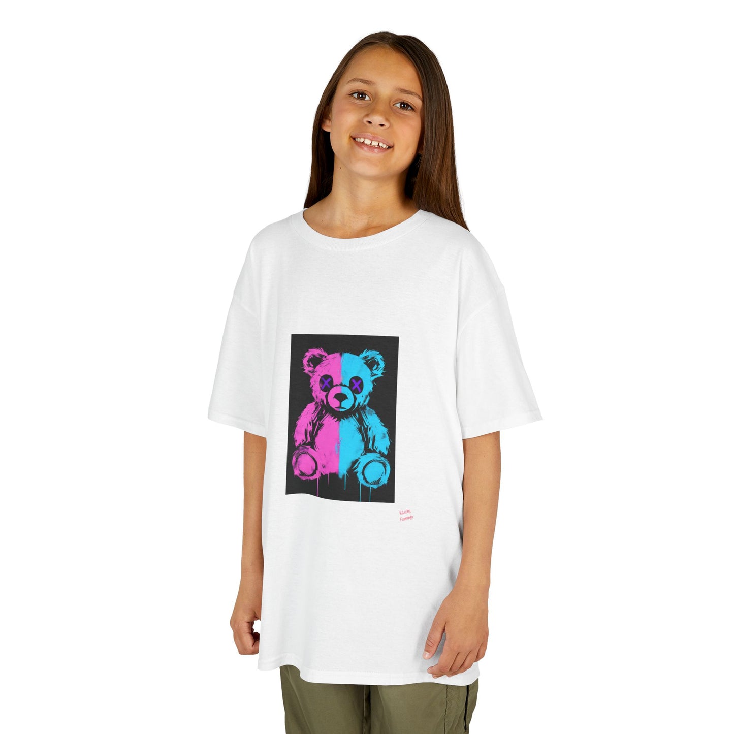 Vibrant Bear Kids Tee, Fun Tshirt for Children or Teens, Birthday Gift, Playful Design, Everyday Wear, Youth Fashion