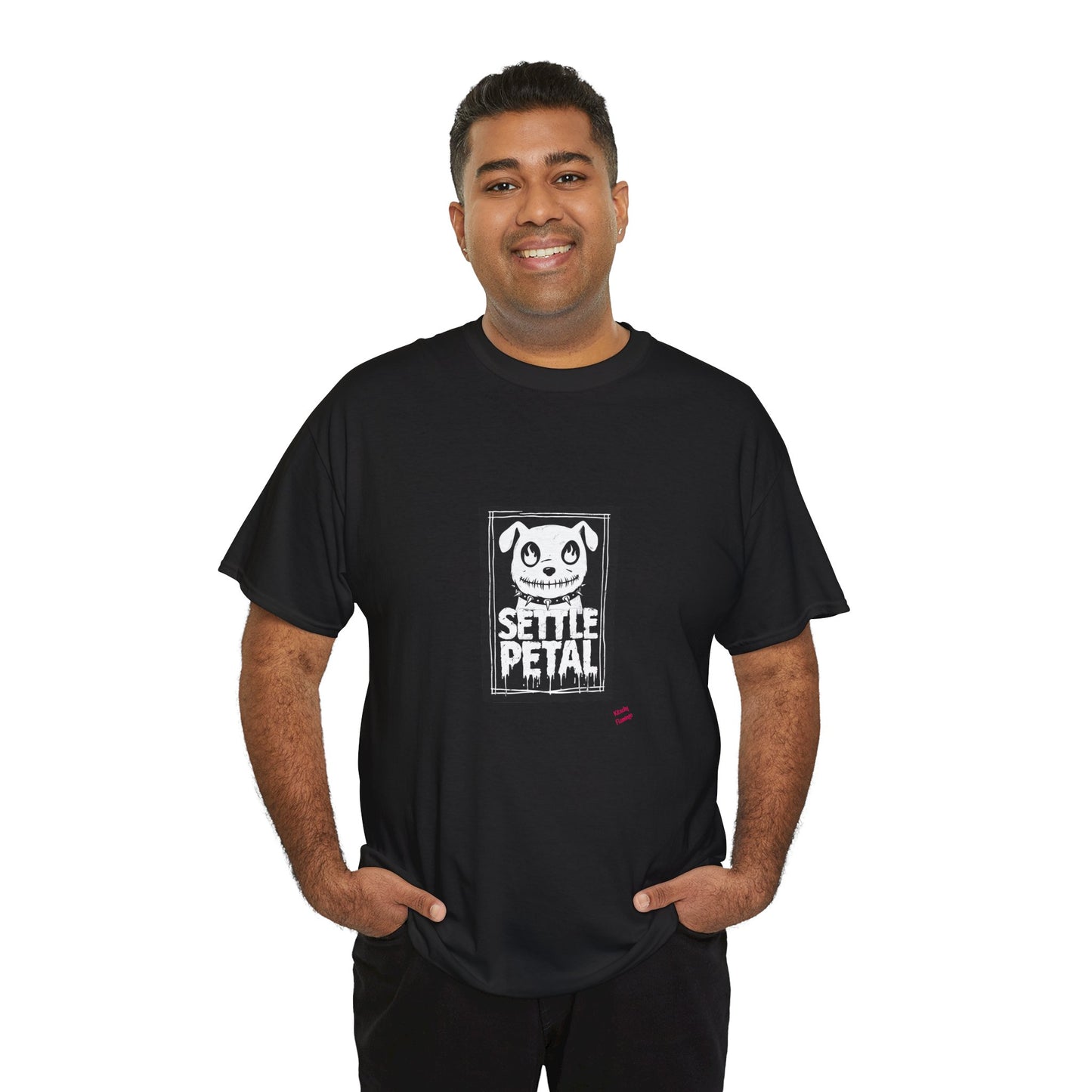 Settle Petal Dog Tee | Fun Unisex Cotton T-Shirt for Casual Wear