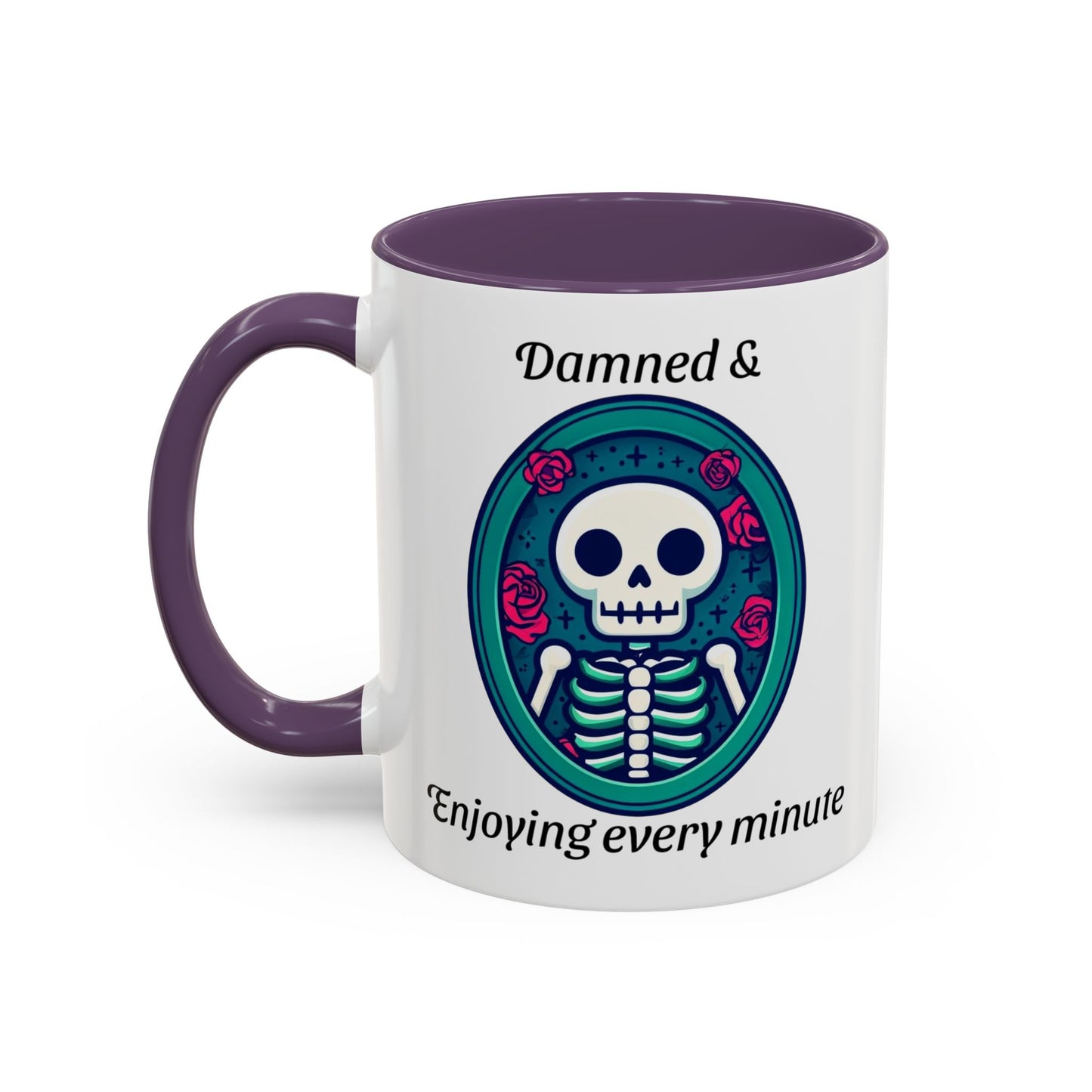 Skeleton Themed Accent Coffee Mug for Halloween Lovers - Perfect Gift for Spooky Season, Unique Mug, Gothic Decor, Coffee Lovers, Gift Idea