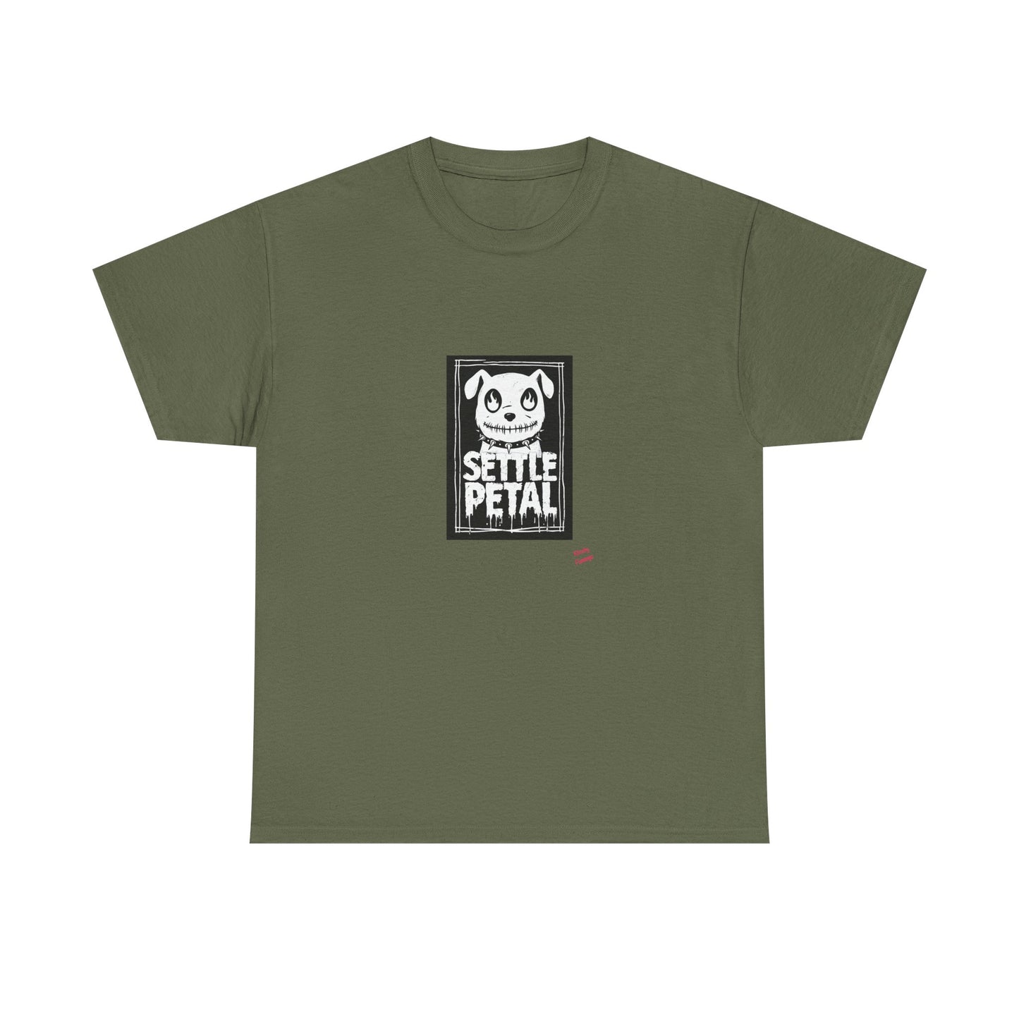 Settle Petal Dog Tee | Fun Unisex Cotton T-Shirt for Casual Wear