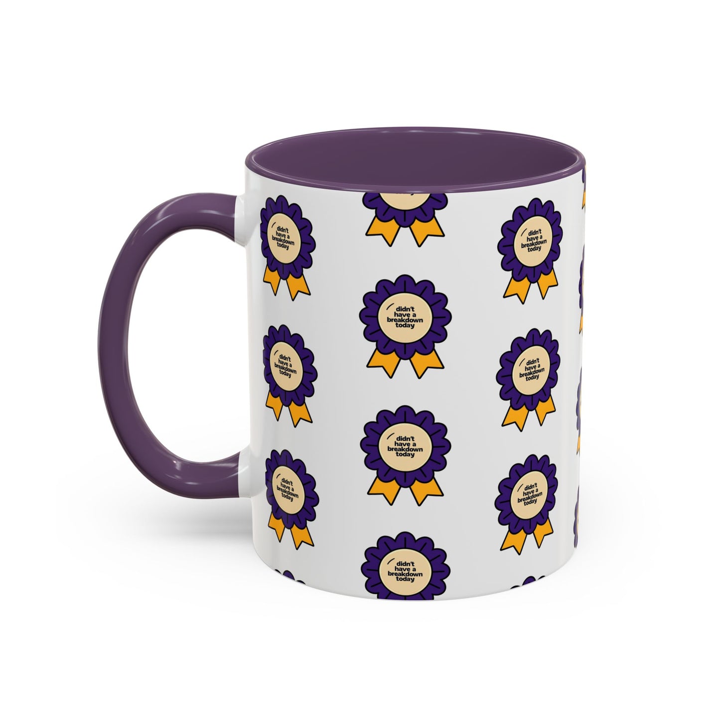 Purple Ribbon Award Coffee Mug | Winner's Gift, Celebration Mug, Office Decor, Unique Personalized Cup, Award Ceremony