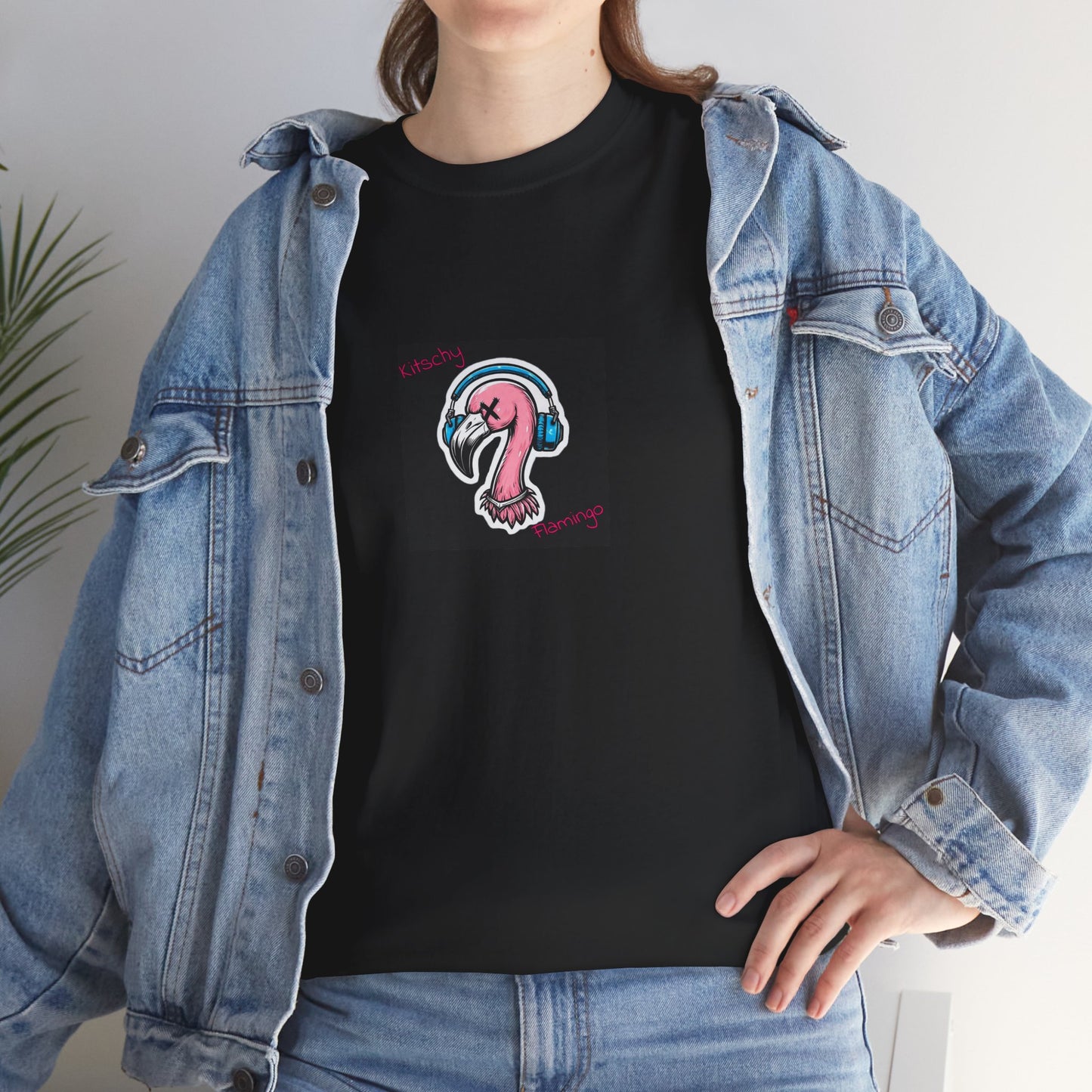 Kitschy Flamingo Tee, Fun T-Shirt for Beach Lovers, Summer Vibe Shirt, Unique Gift for Her, Gift for Him, Streetwear